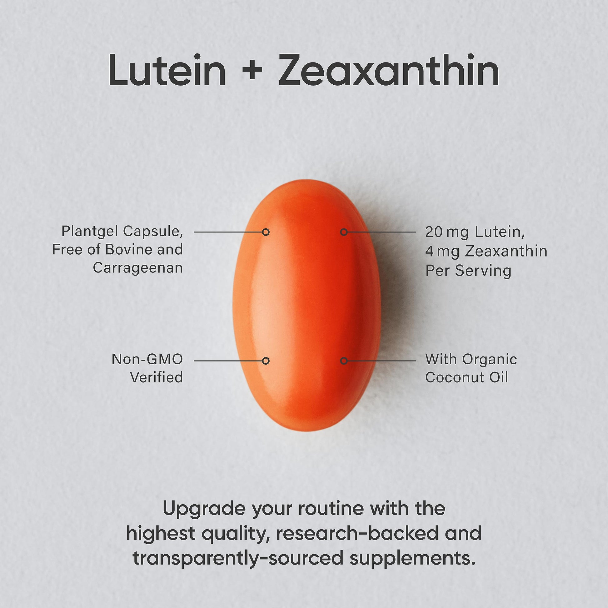 Sports Research Vegan Lutein + Zeaxanthin (20mg) with Organic Coconut Sports ResearchAu supplements