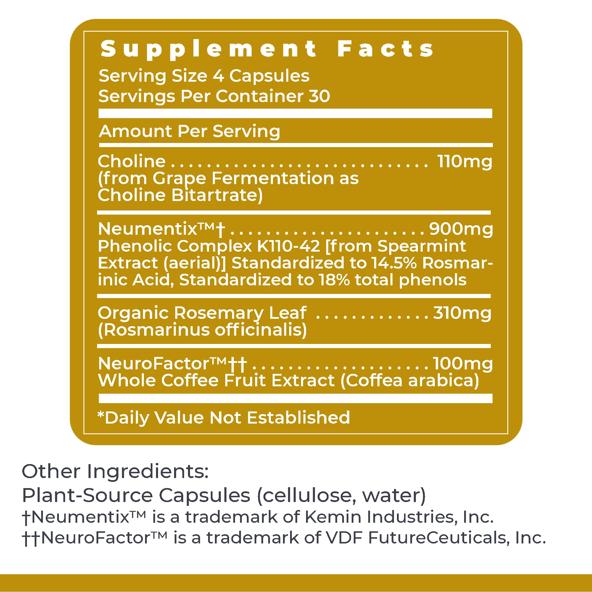 Premier Research Labs Cognitropic -  Supplements for Memory and Focus, Focus Supplement, Brain and Memory Power Boost, Clarity Vitamins