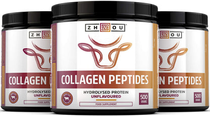 Collagen Powder 500g - Hydrolysed Collagen Peptides Powder - High Protein Bovine Collagen Supplement Nu U NutritionUS supplements