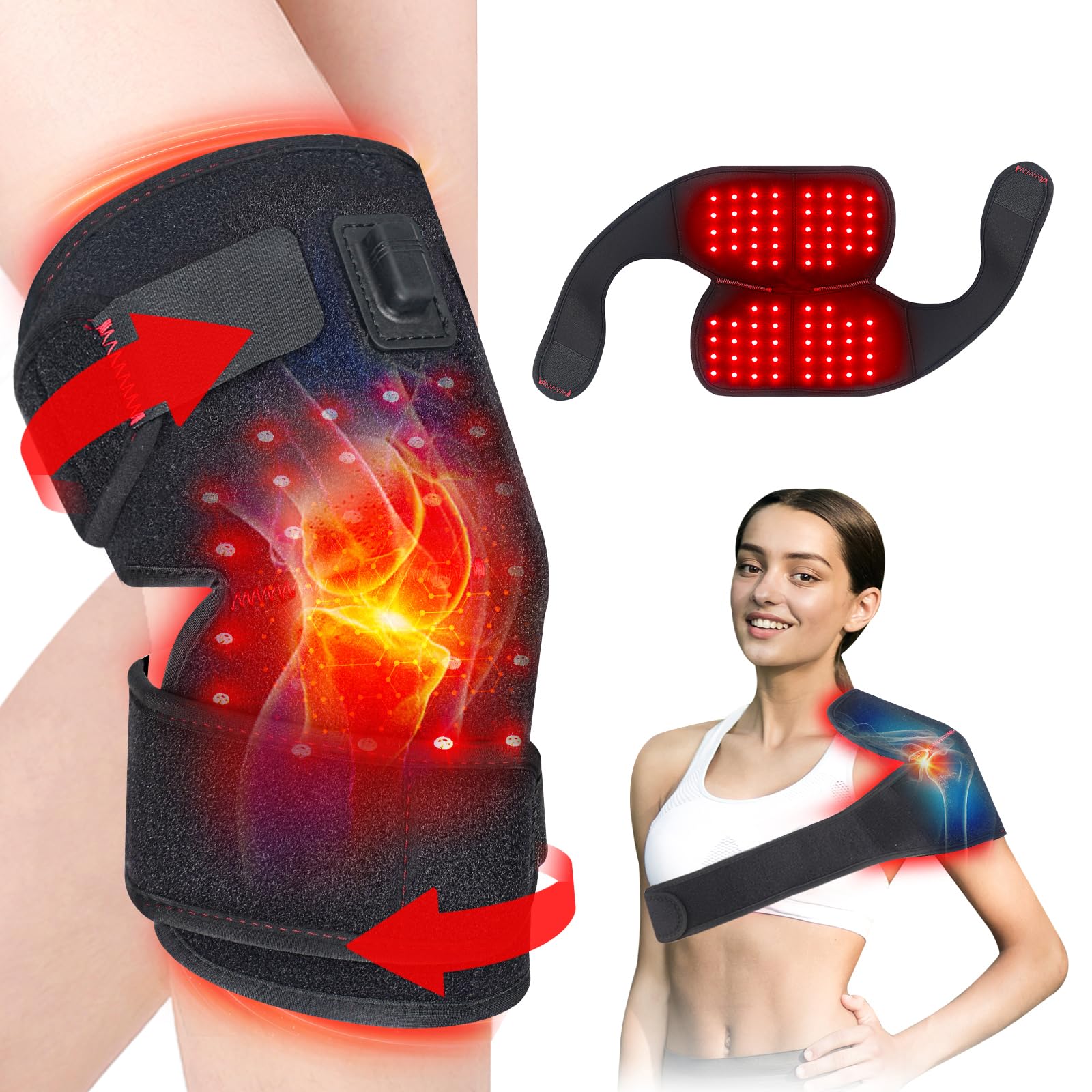 Red Light Therapy for Knee, 660nm Red Light and 850nm Near Infrared Light Therapy Device RikimxinAu supplements