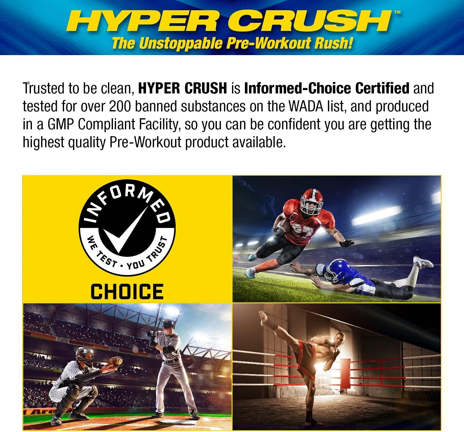 Maximum Human Performance MHP HYPER CRUSH Pre Workout energy drink creatine Maximum Human PerformanceAu supplements