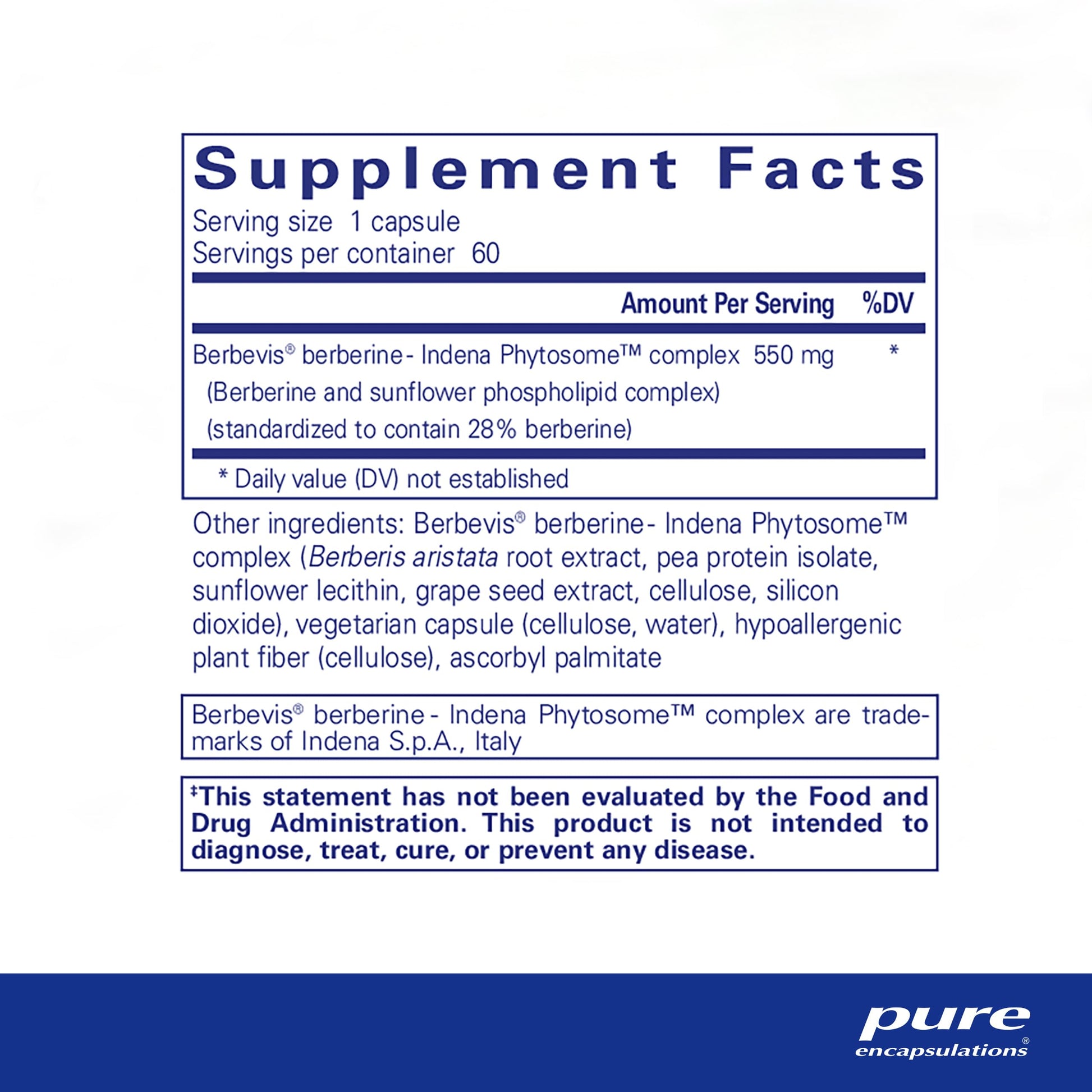 Pure Encapsulations Berberine UltraSorb | Enhanced Absorption Berberine | 60 Capsules Pure EncapsulationsUS supplements