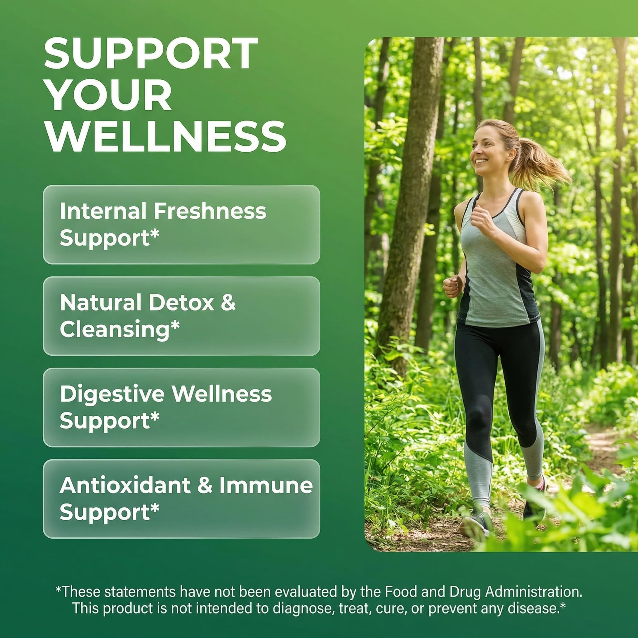 Clean Nutra Chlorophyll Capsules Supplement Internal Deodorant Peppermint, Sea Moss, Parsley, Chlorella, Spirulina, Slippery Elm, Ashwagandha, PhytoFresh Greens Detox Pills Clean NutraceuticalsAu supplements