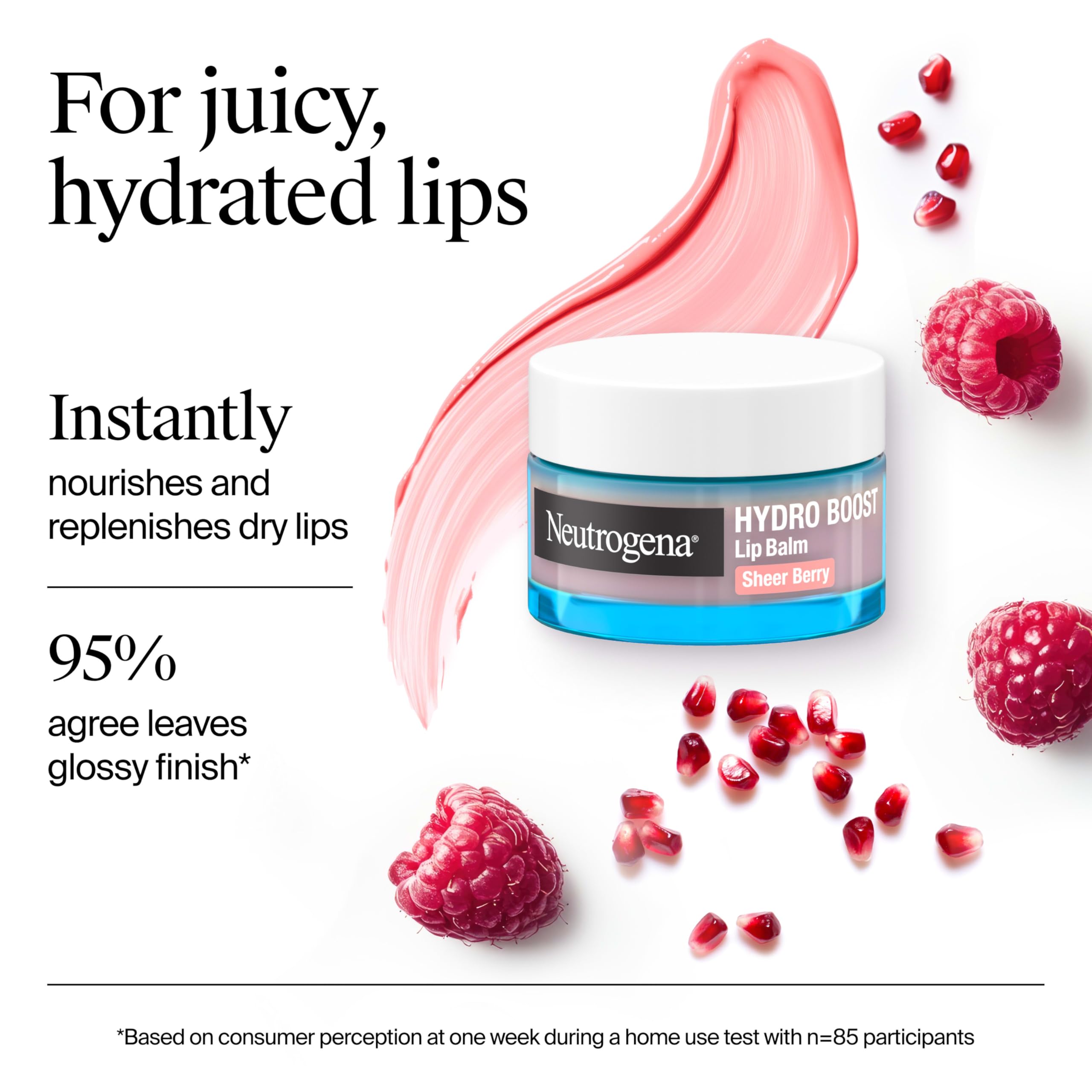 Neutrogena Hydro Boost Hyaluronic Acid Lip Balm, Nourishing Vitamin E Leaves Lips Feeling Hydrated, Sheer Pink Tinted Color with a Sweet Berry Flavor, Sheer Berry, 0.5 oz NeutrogenaAu supplements