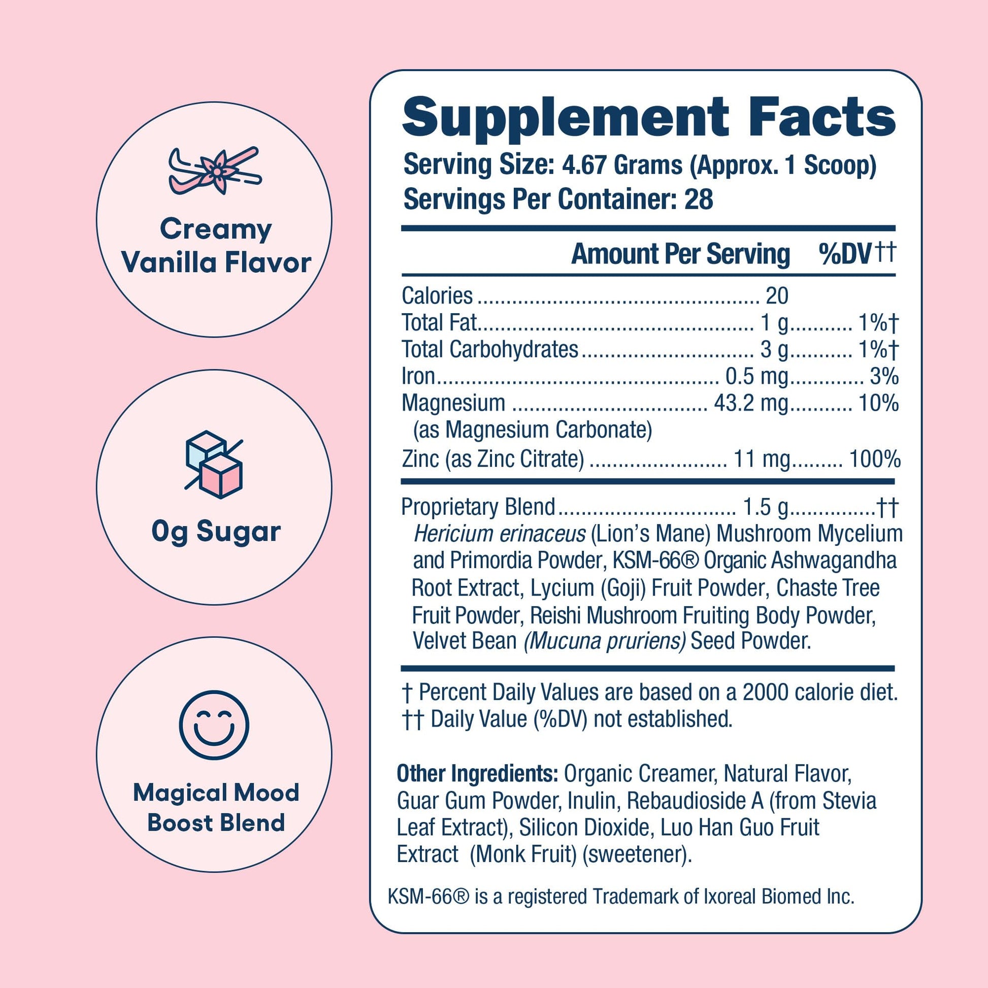 Love Sweat Fitness Mood & Stress Support Supplement for Women | Ashwagandha, B Vitamins & Magnesium Powder | Focus, Calm & Balance | Miss Congeniality Vanilla | Vegan, Non-GMO | 28 Servings Love Sweat FitnessAu supplements