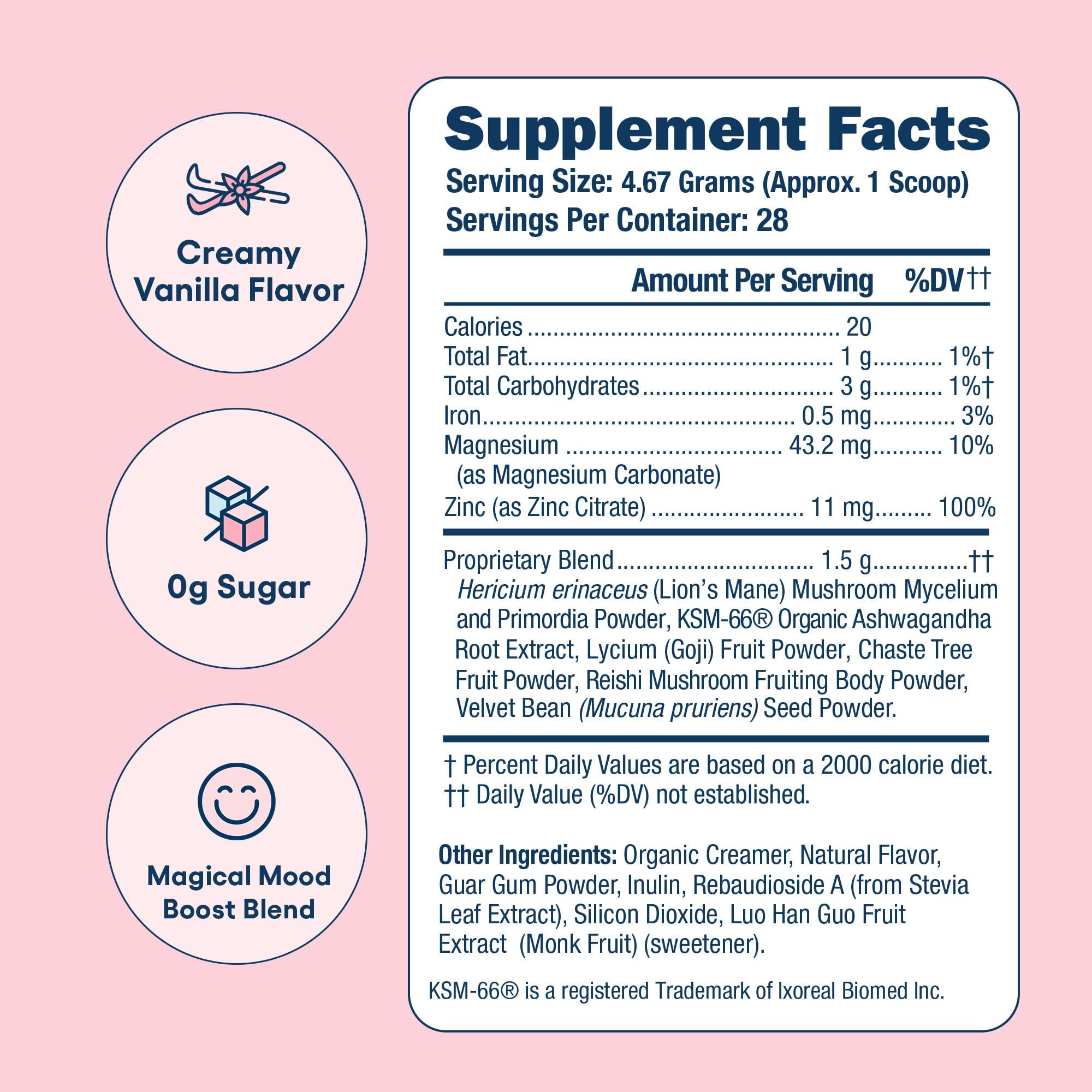 Love Sweat Fitness Mood & Stress Support Supplement for Women | Ashwagandha, B Vitamins & Magnesium Powder | Focus, Calm & Balance | Miss Congeniality Vanilla | Vegan, Non-GMO | 28 Servings Love Sweat FitnessAu supplements