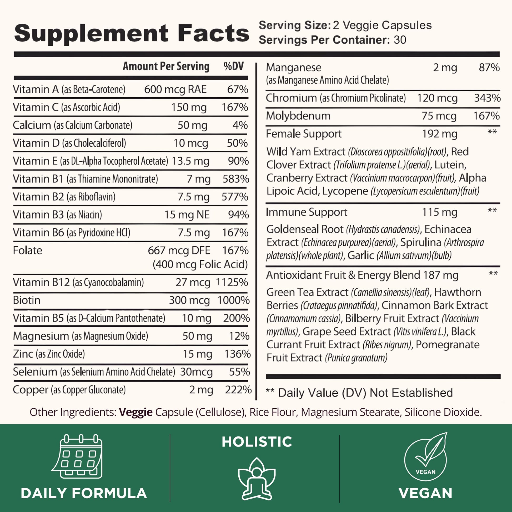 TODICAMP Melanin-Rich Physiology Women's Wellness Formula with 37 Active Ingredients - Daily Multivitamin for Women Hormone Balance, Energy Vitamins for Women, Biotin Supplement for Hair Skin & Nails TODICAMPAu supplements