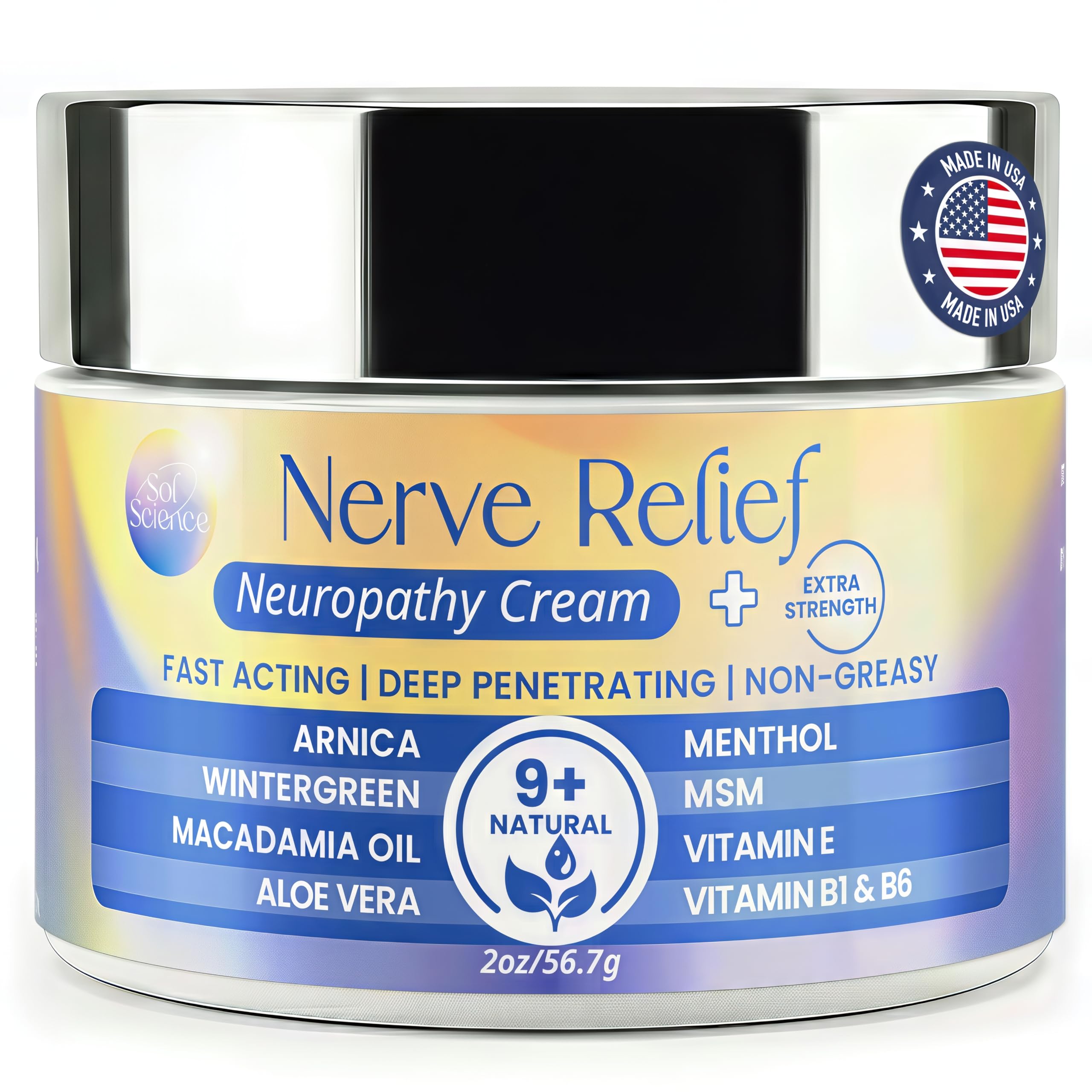PURPLE CANYON Nerve Pain Relief Cream for Neuropathy – for Feet & Legs | MSM, Arnica, Alpha Lipoic Acid | Fast-Absorbing, Non-Greasy Formula | 2 oz PURPLE CANYONAu supplements