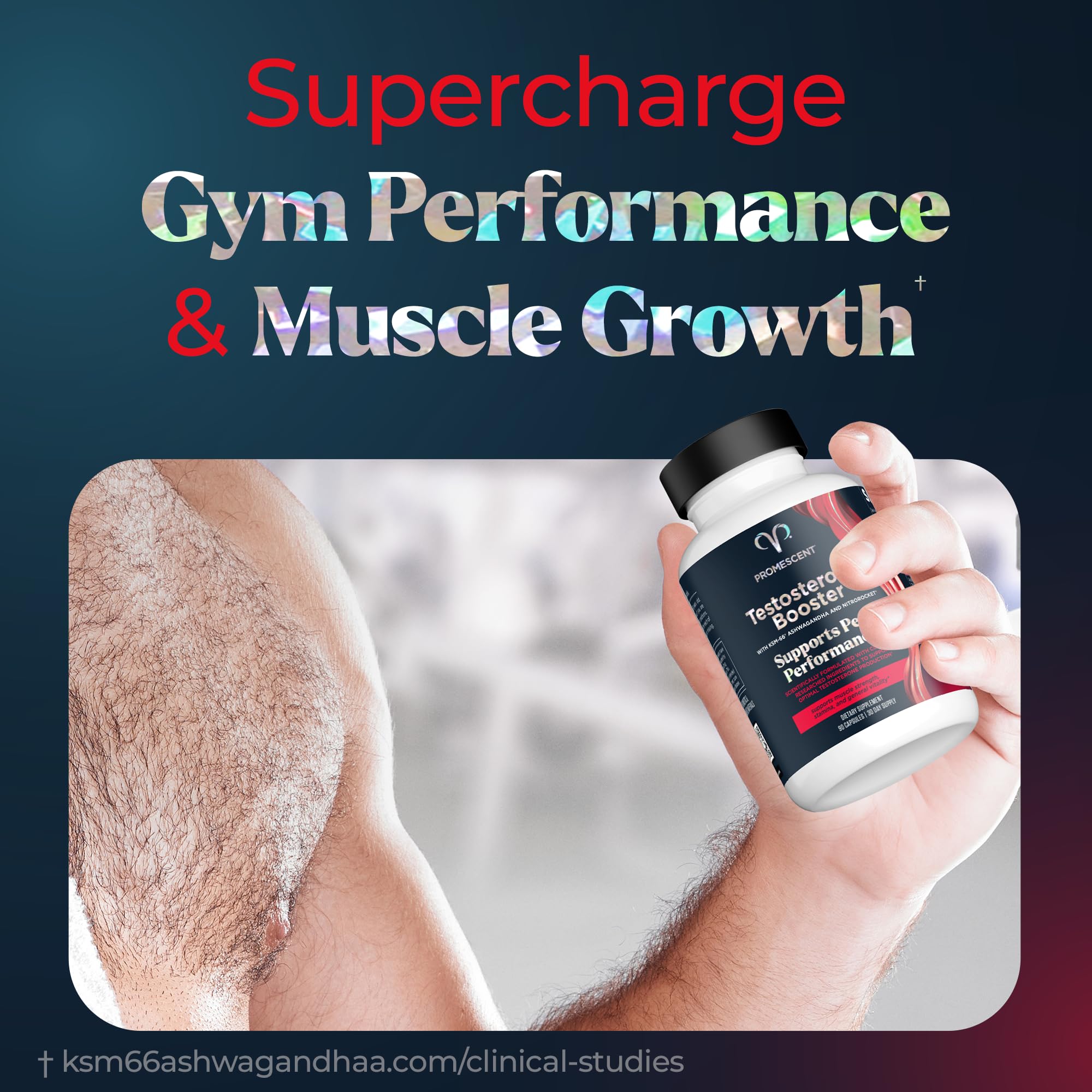 Promescent Desensitizing Delay Spray for Men Clinically Proven to Help You Last Longer in Bed, Prolong Climax for Him, 2.6 ml + Testosterone Booster for Men Supplement with KSM-66 Ashwagandha PromescentAu supplements