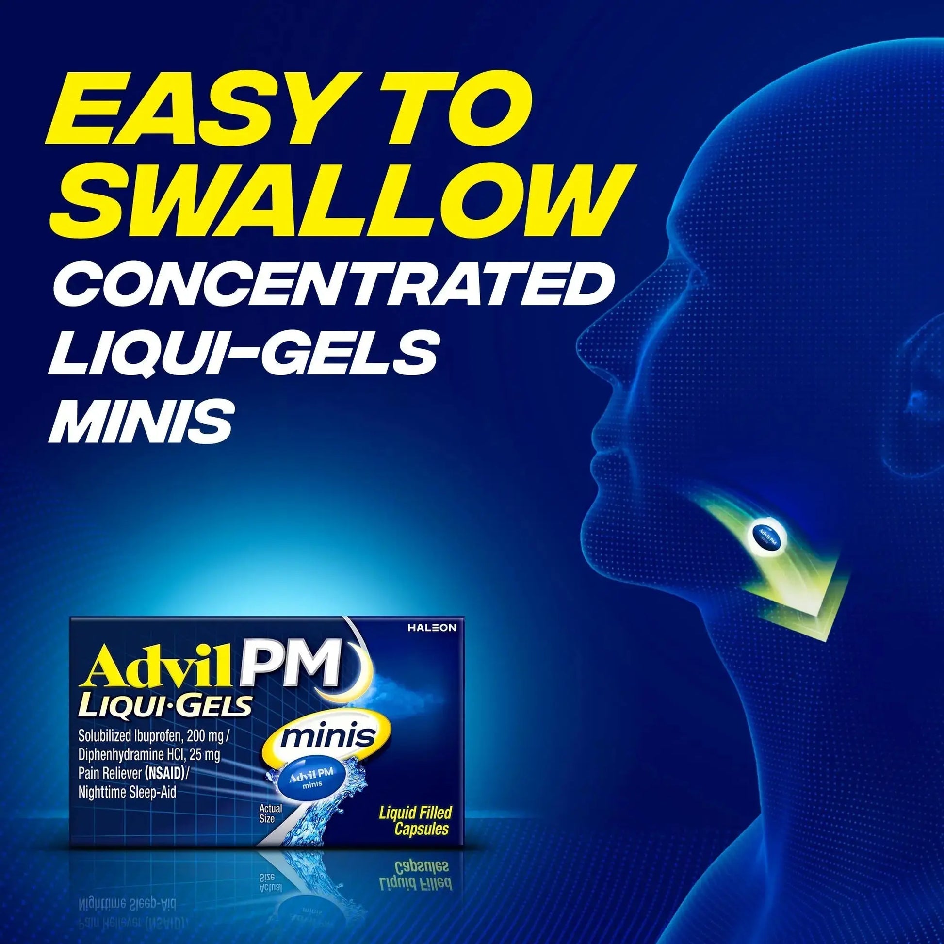 Advil PM Liqui-Gels Minis, 80 Liquid Filled Capsules AdvilAu supplements