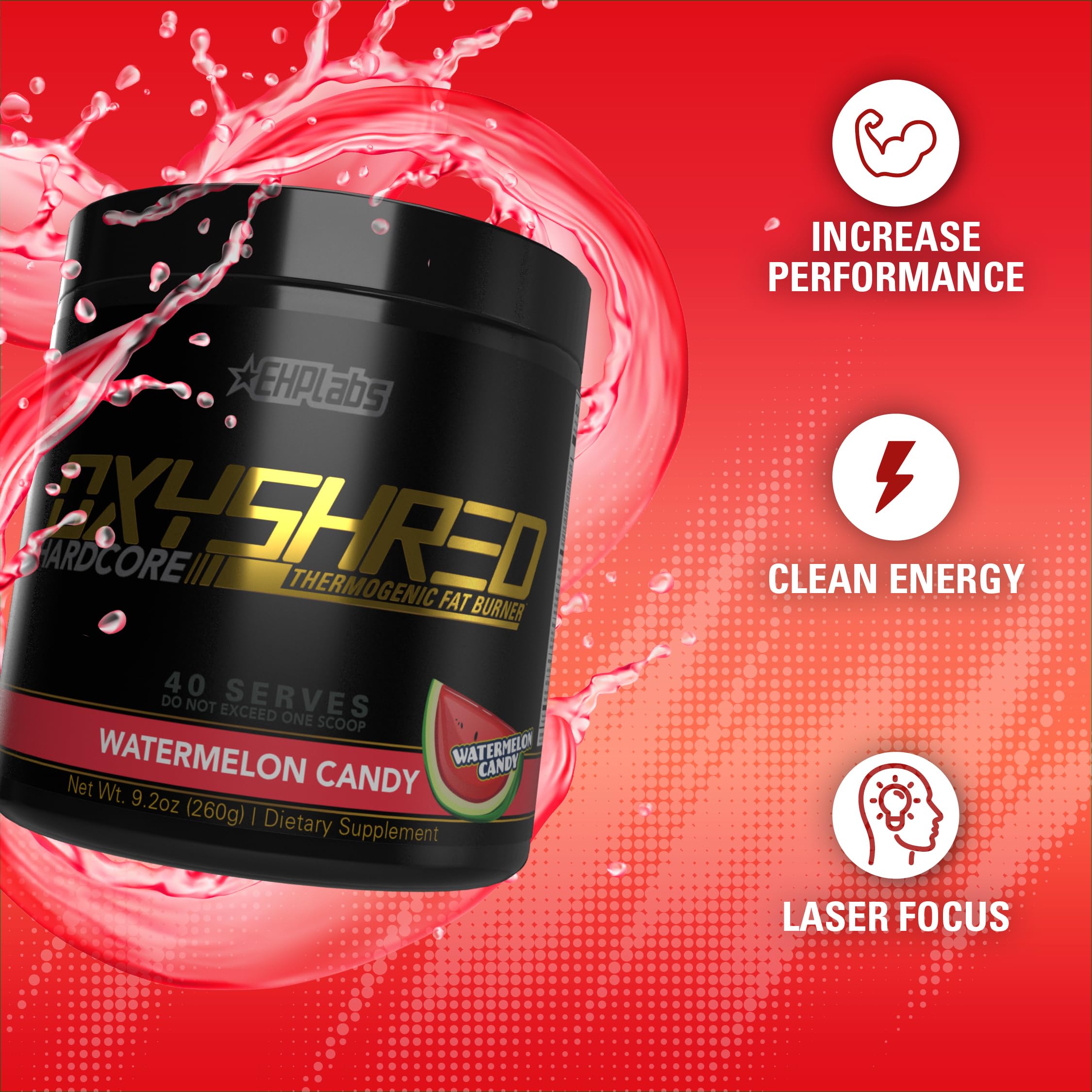 EHP Labs OxyShred Hardcore Thermogenic Shredder - Pre Workout Powder with L Glutamine EHP LabsAu supplements