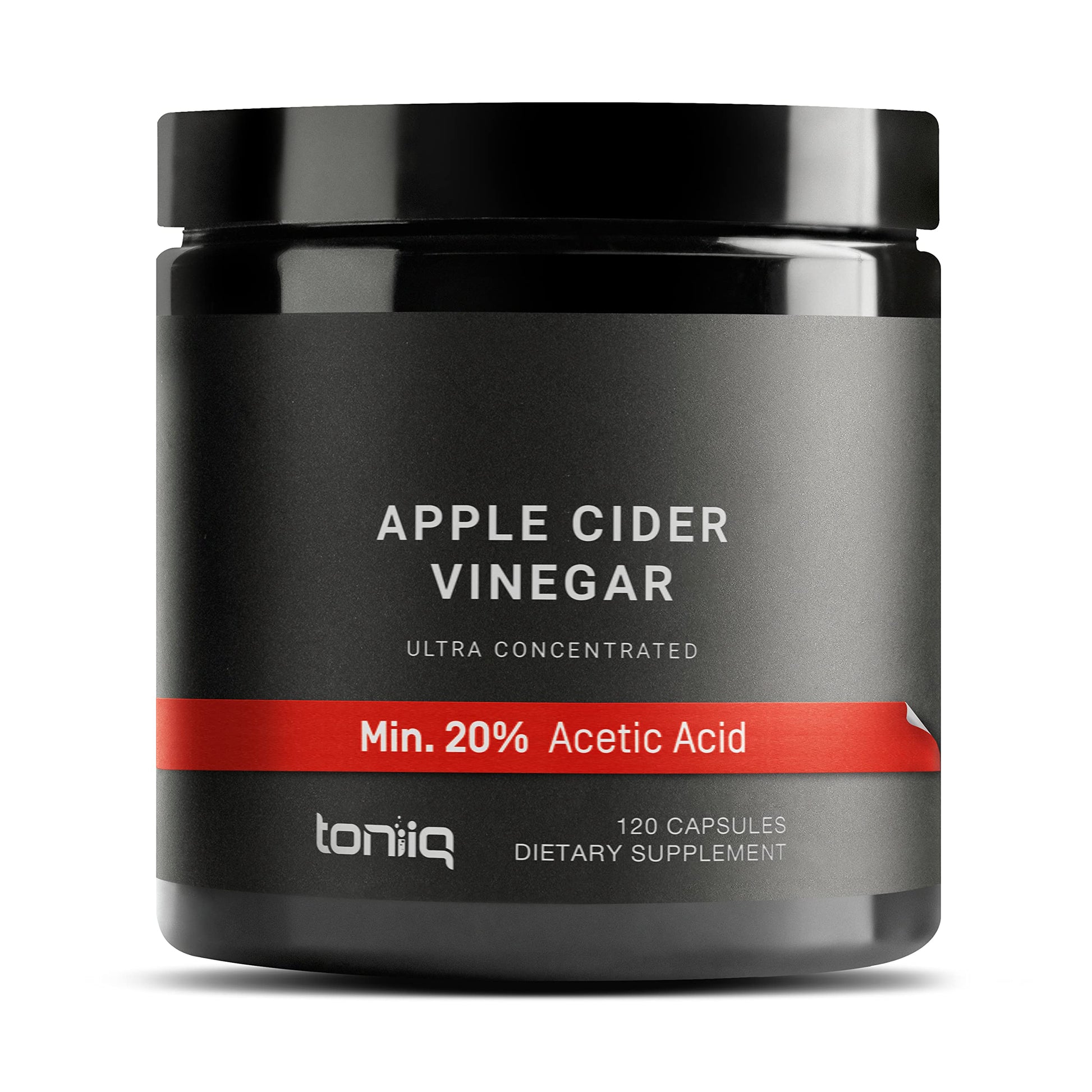 Toniiq 20% Acetic Acid Ultra High Strength Non-GMO Apple Cider Vinegar Capsules ToniiqUS supplements