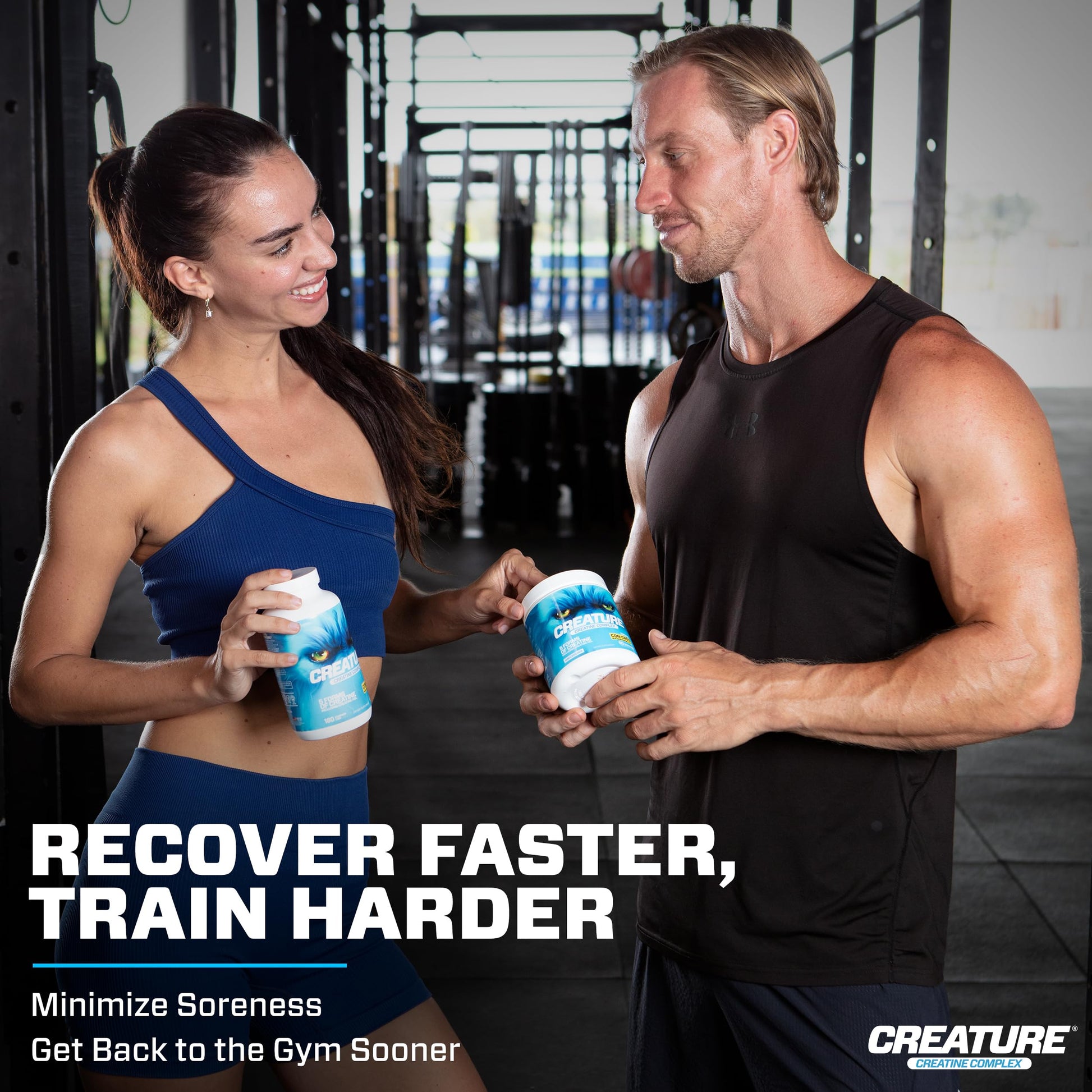CREATURE® Creatine Complex - Creatine Monohydrate Powder with 5 Types of Creatine Including Con-Crēt® Creatine HCL, Promotes Muscle, Strength, Endurance, Brain Health, Unflavored, 300g 60 Servings CREATUREAu supplements