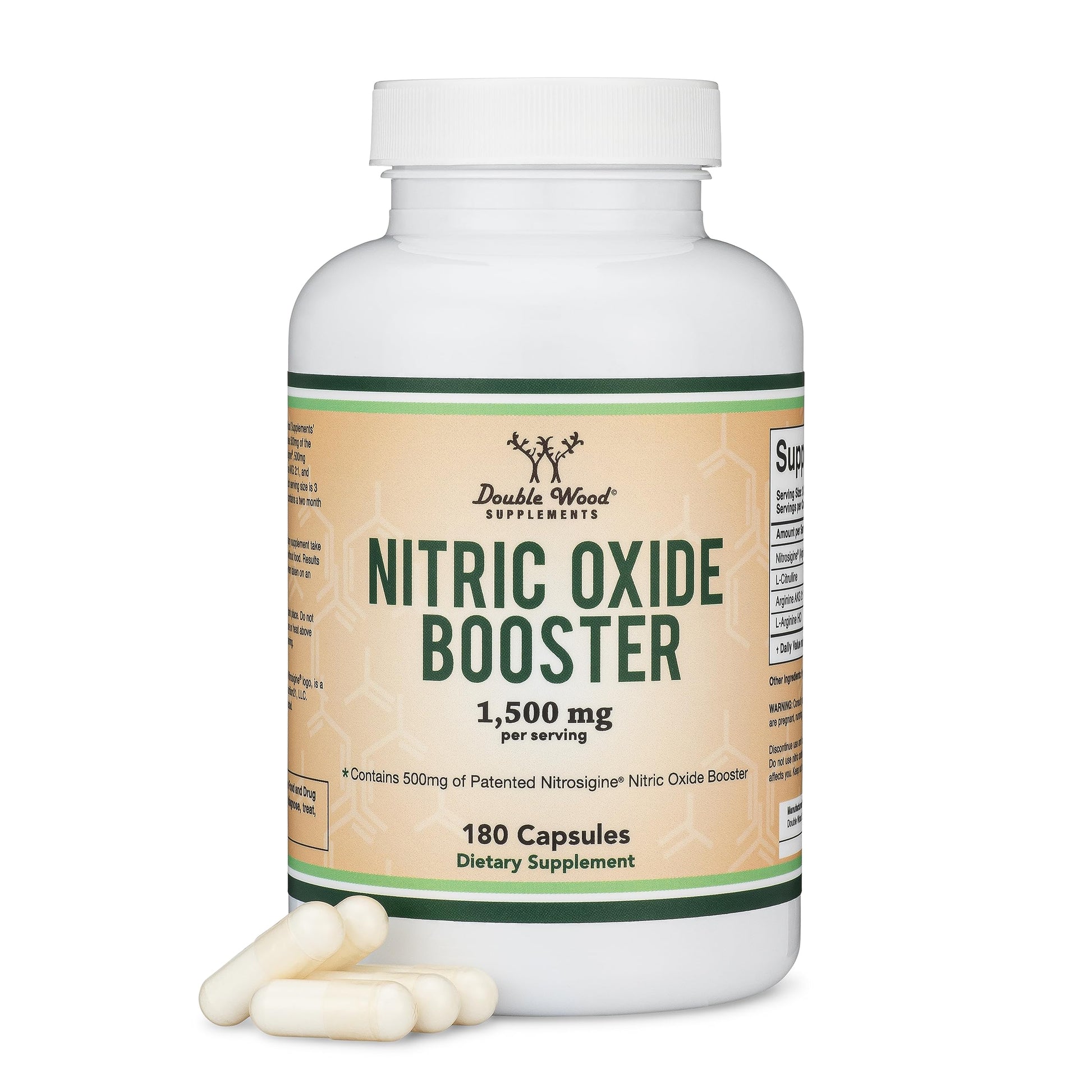 Nitric Oxide Supplement (Stim Free Pre Workout) - Nitric Oxide Booster with Nitrosigine Double Wood SupplementsAu supplements