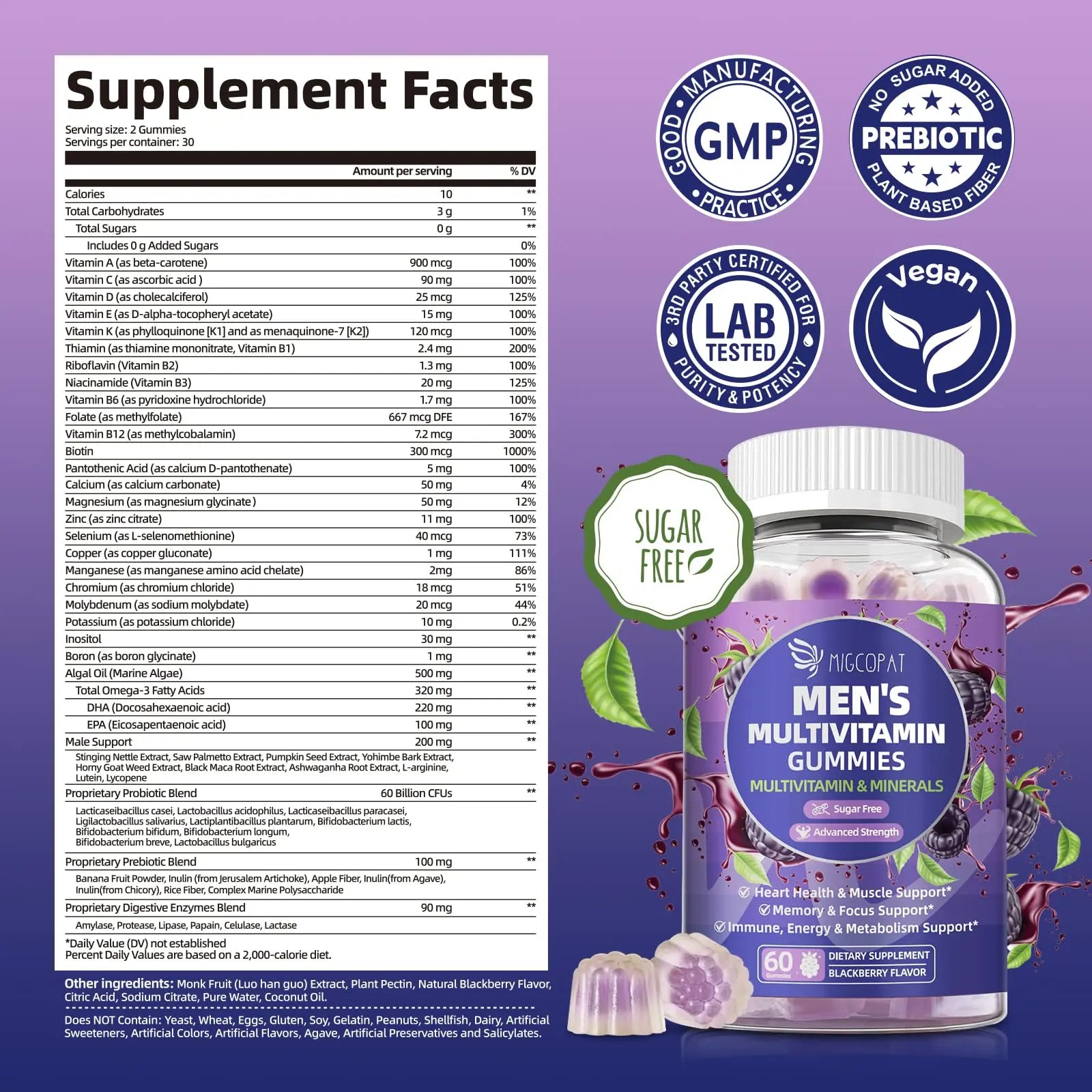 Migcopat Men & Women Multivitamin Gummies Buddles - Power Couple Nutrition Pack MigcopatAu supplements