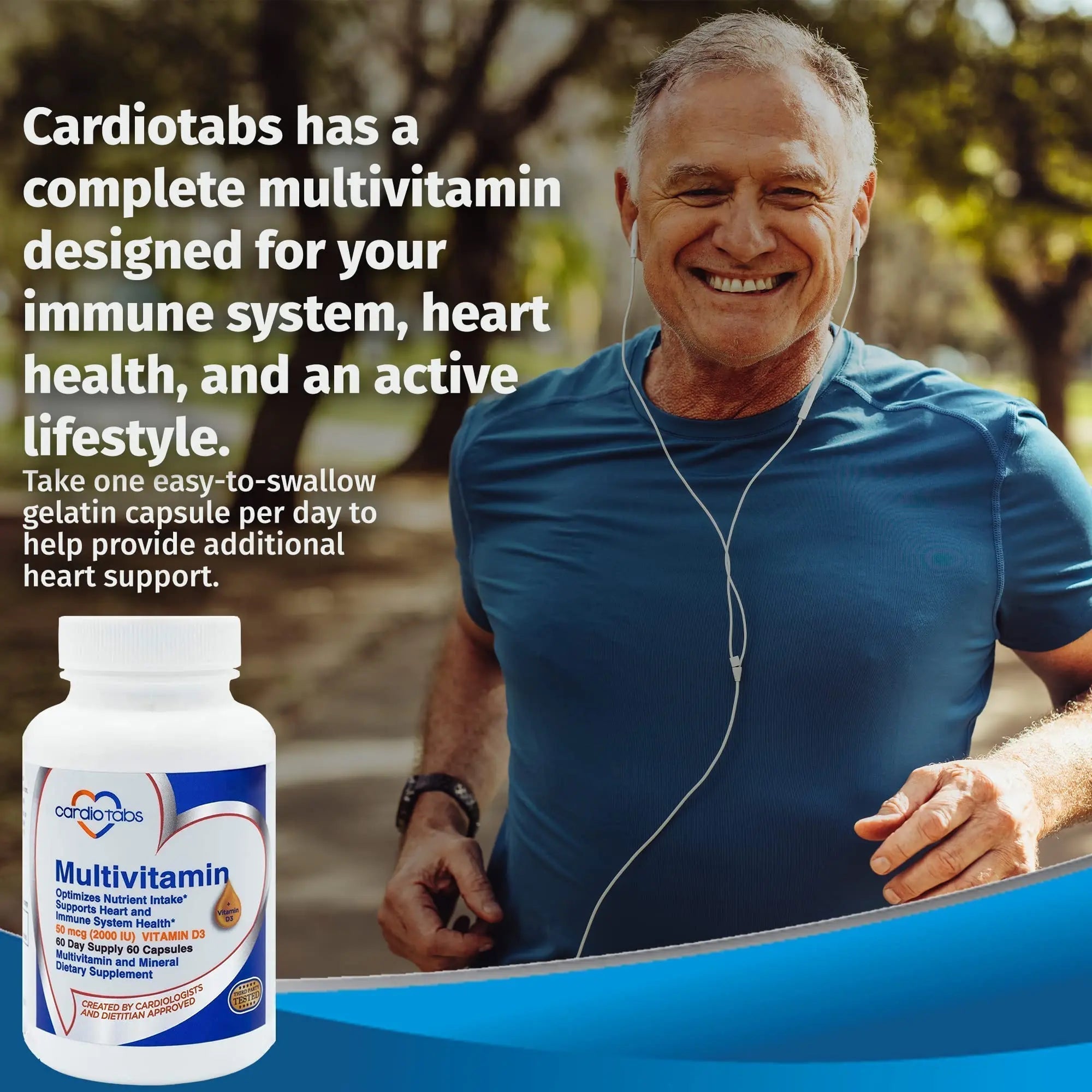Cardiotabs Multivitamin - Heart and Immunity Supplements for Men & Women, Multivitamin for Men & Women, with Minerals B-Vitamin Complex CardioTabsAu supplements