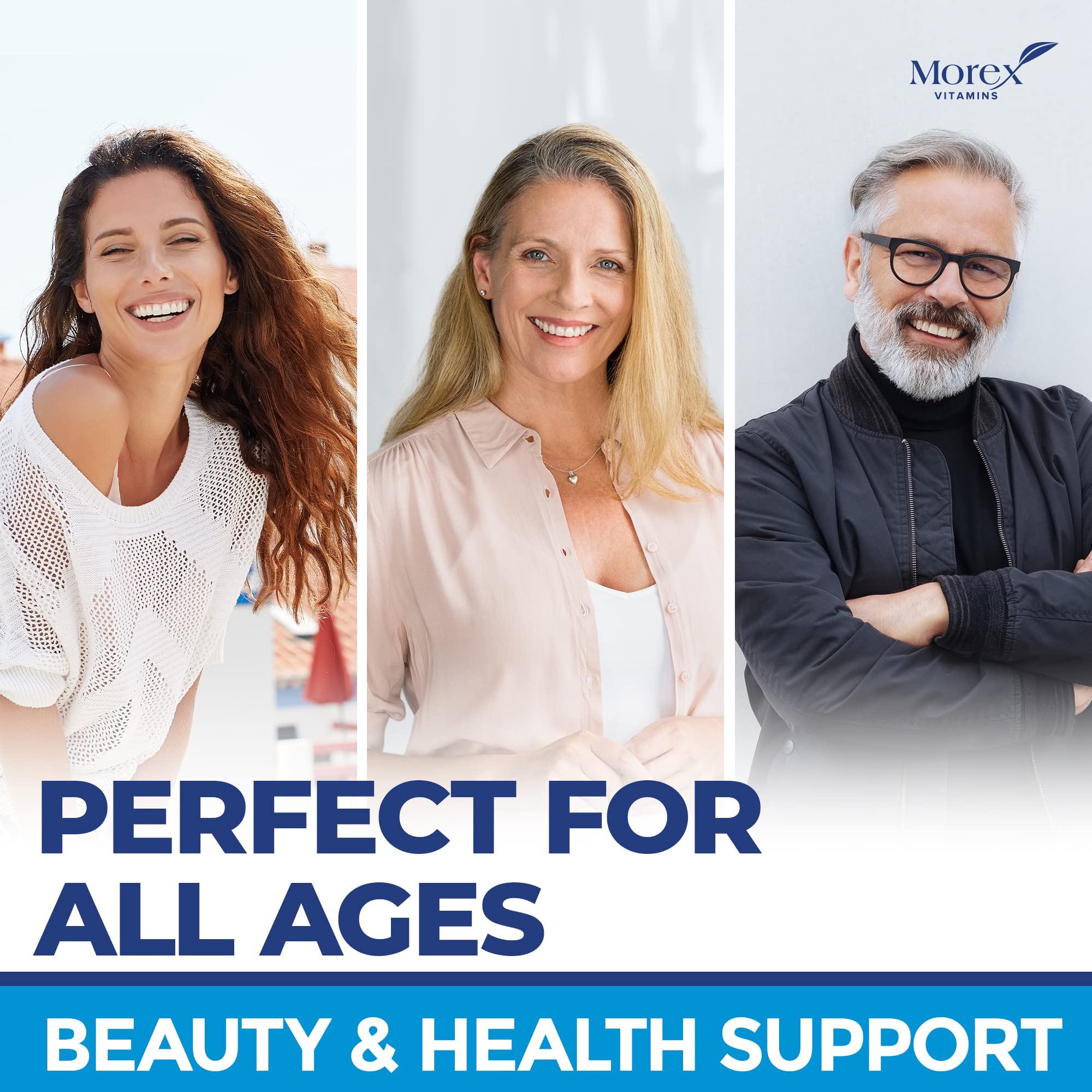 Multi Collagen Pills (Types I, II, III, V & X) - Marine Collagen & Bone Broth Capsules MOREX VITAMINSAu supplements