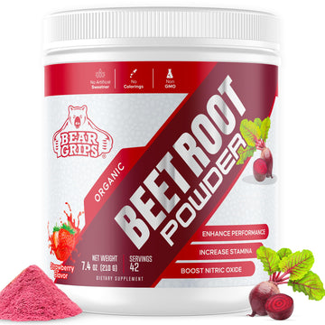 Organic Beet Root Powder - Nitric Oxide Supplement Super Food Beets Supplements Bear GripsAu supplements