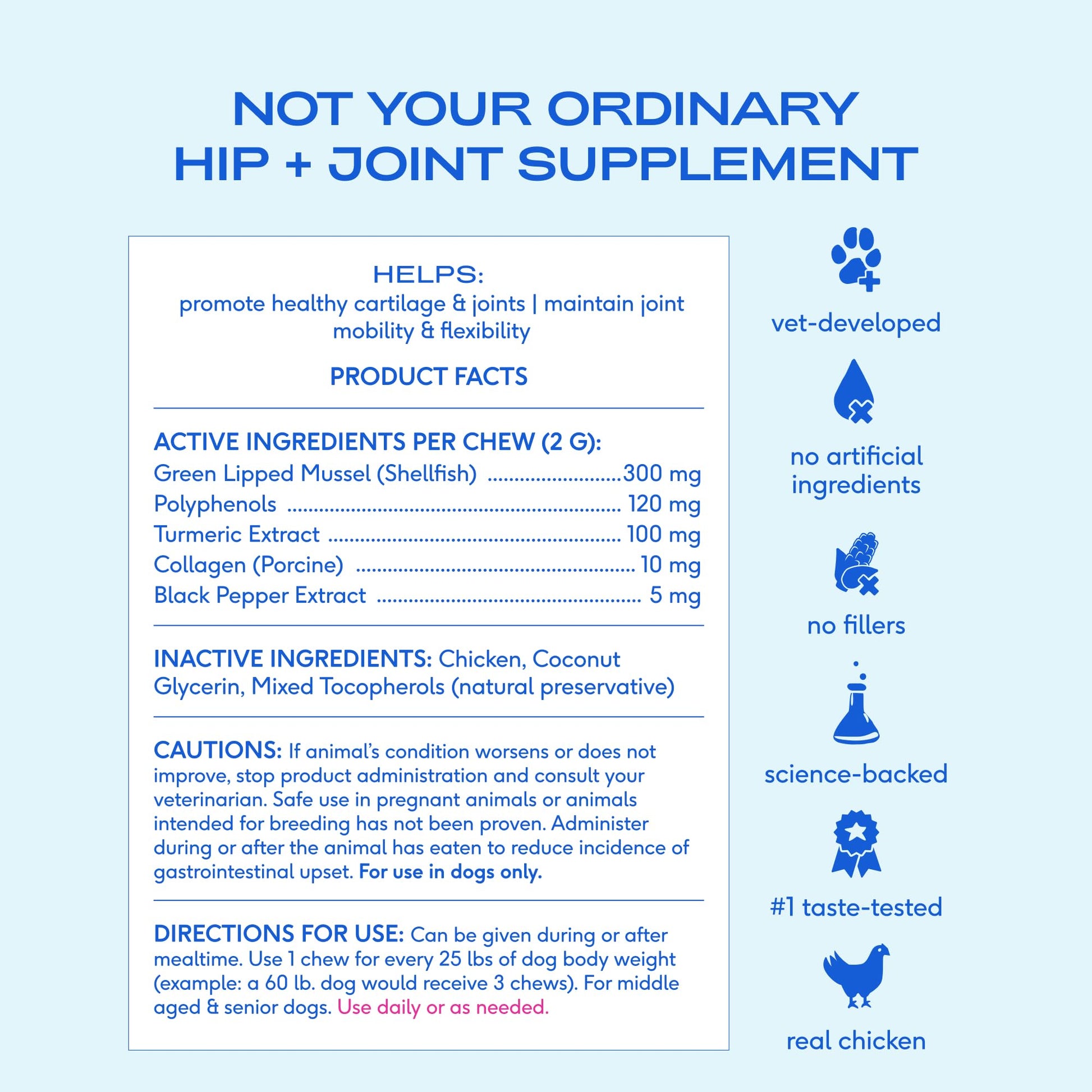 Native Pet Inflammatory Care - Pain Relief for Dogs - Green-Lipped Mussel, Turmeric & Collagen for Dogs - Hip and Joint Supplement Supports Healthy Inflammatory Response & Joint Comfort - 60 Chews Native PetAu supplements