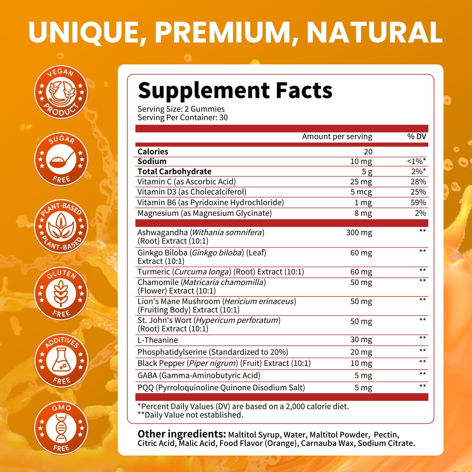 Lukaree Cortisol Supplements for Women & Men, 15 in 1 Cortisol Reducer Manager, Cortisol Calm Gummies with Ashwagandha, Magnesium, L-theanine, GABA - for Mood, Focus, Sleep - Vegan Sugar Free, 60 Ct. LukareeAu supplements