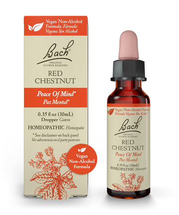 Bach Original Flower Remedies, Red Chestnut for Peace of Mind (Non-Alcohol Formula) BachAu supplements