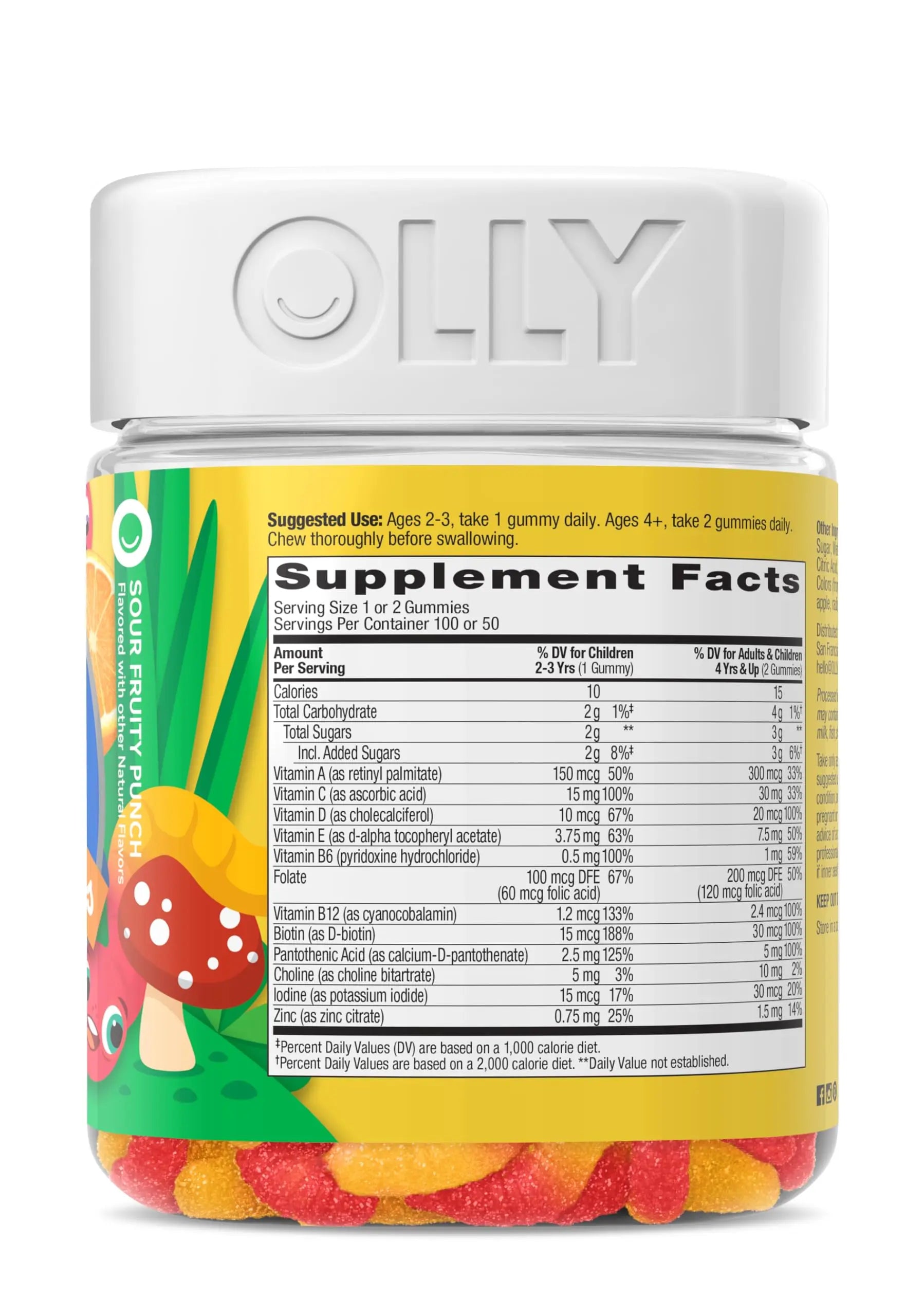 OLLY Kids Multivitamin Gummy Worms, Overall Health and Immune Support, Vitamins and Minerals A, C, D, E, Bs and Zinc OLLYAu supplements
