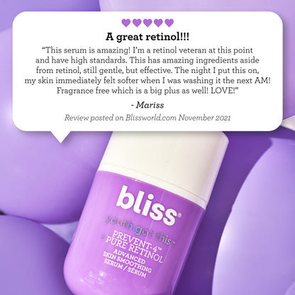Bliss Youth Got This™ Prevent-4™ + Pure Retinol - 0.67 Fl Oz - Advanced Skin BlissUS supplements