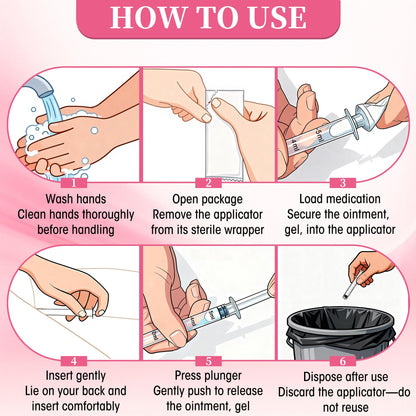 Disposable Vaginal Suppository Applicator for Women – 8ml Lube Injector Syringes with Smooth Tip, Fits Most Creams Gels Pills Tablet Suppositories, Sterilized Individually Wrapped, Pack of 20 BeHerkUS supplements