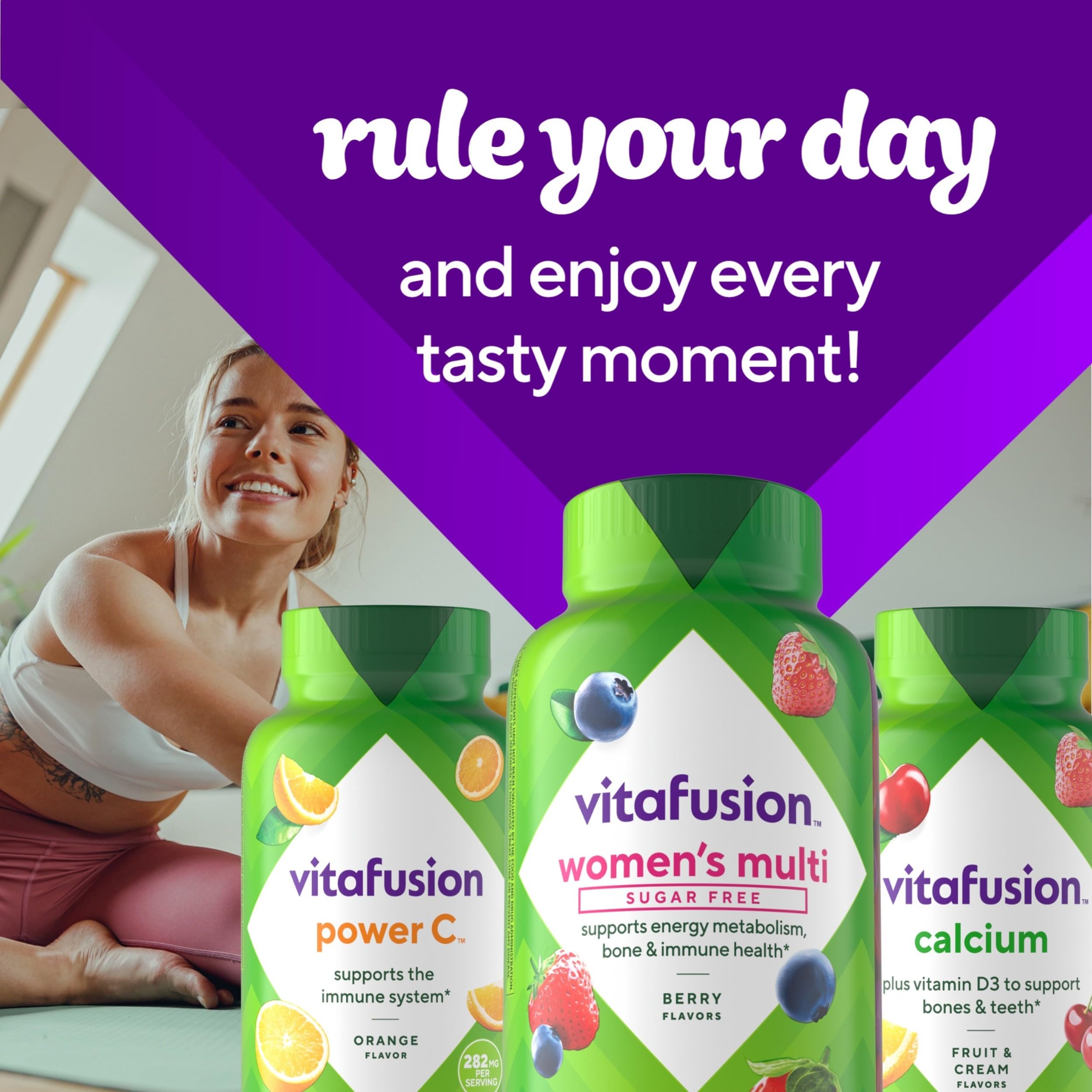 Vitafusion Women’s Sugar Free Daily Multivitamin Supplement, Keto Diet Friendly Adult Gummy Vitamin for Energy VitafusionAu supplements
