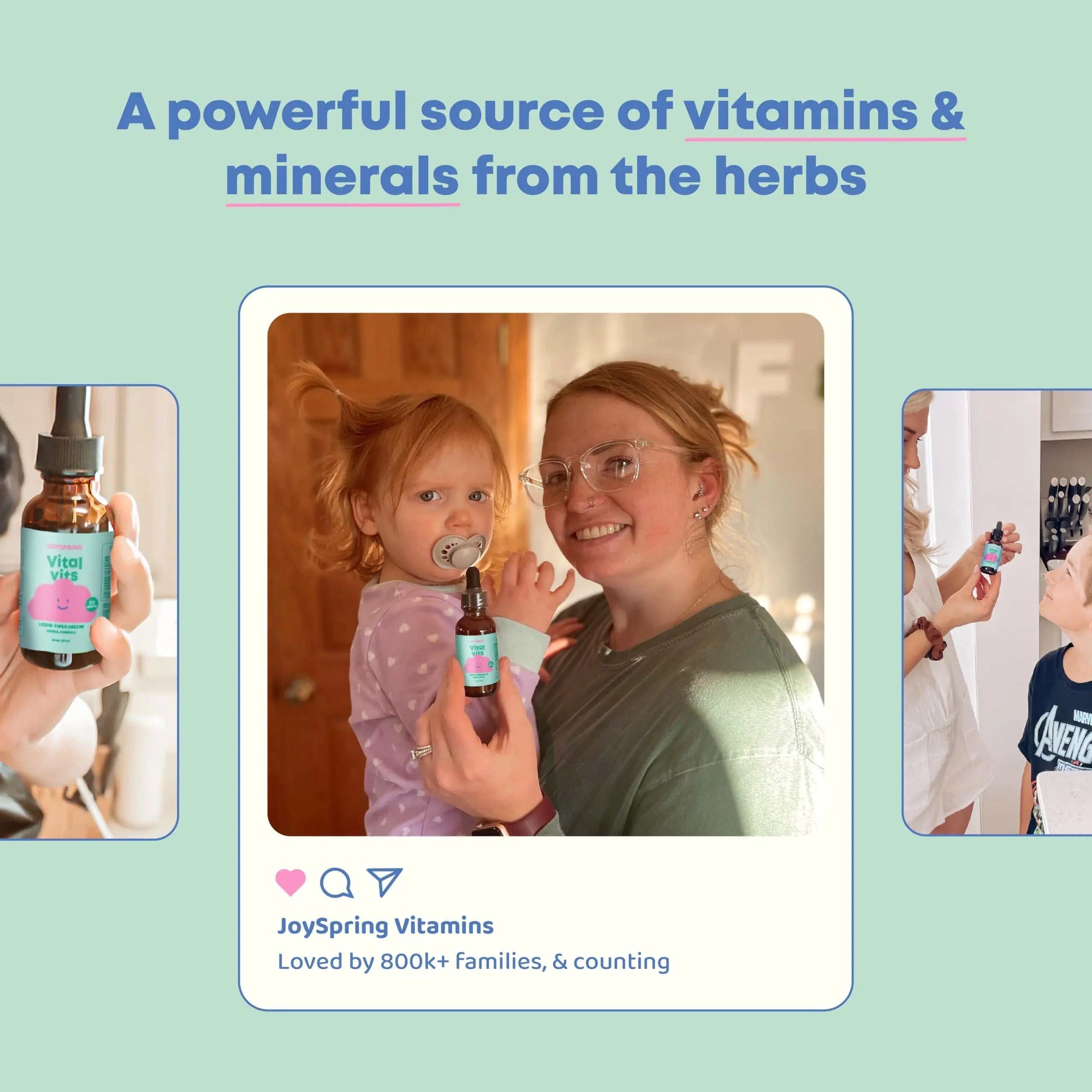 JoySpring Vital Vits - Kids Liquid Multivitamin - 1 fl oz (30 Servings) | Herbal Liquid Vitamins for Kids | Natural Flavor | JoySpringAu supplements