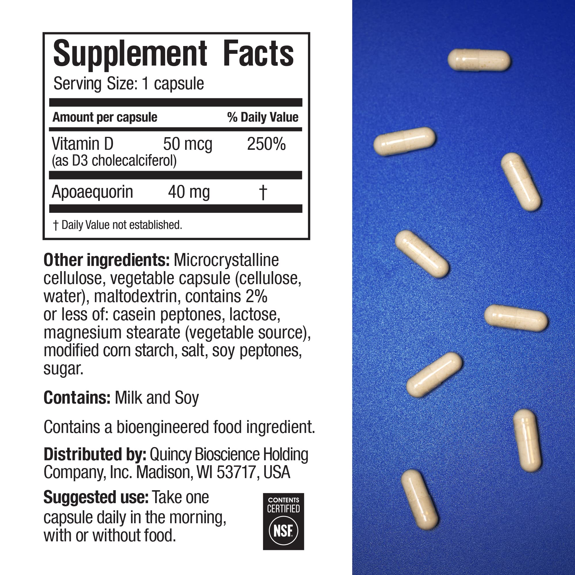 Prevagen Improves Memory - Professional Formula 40mg, 30 Capsules |1 Pack| with Apoae PrevagenUS supplements