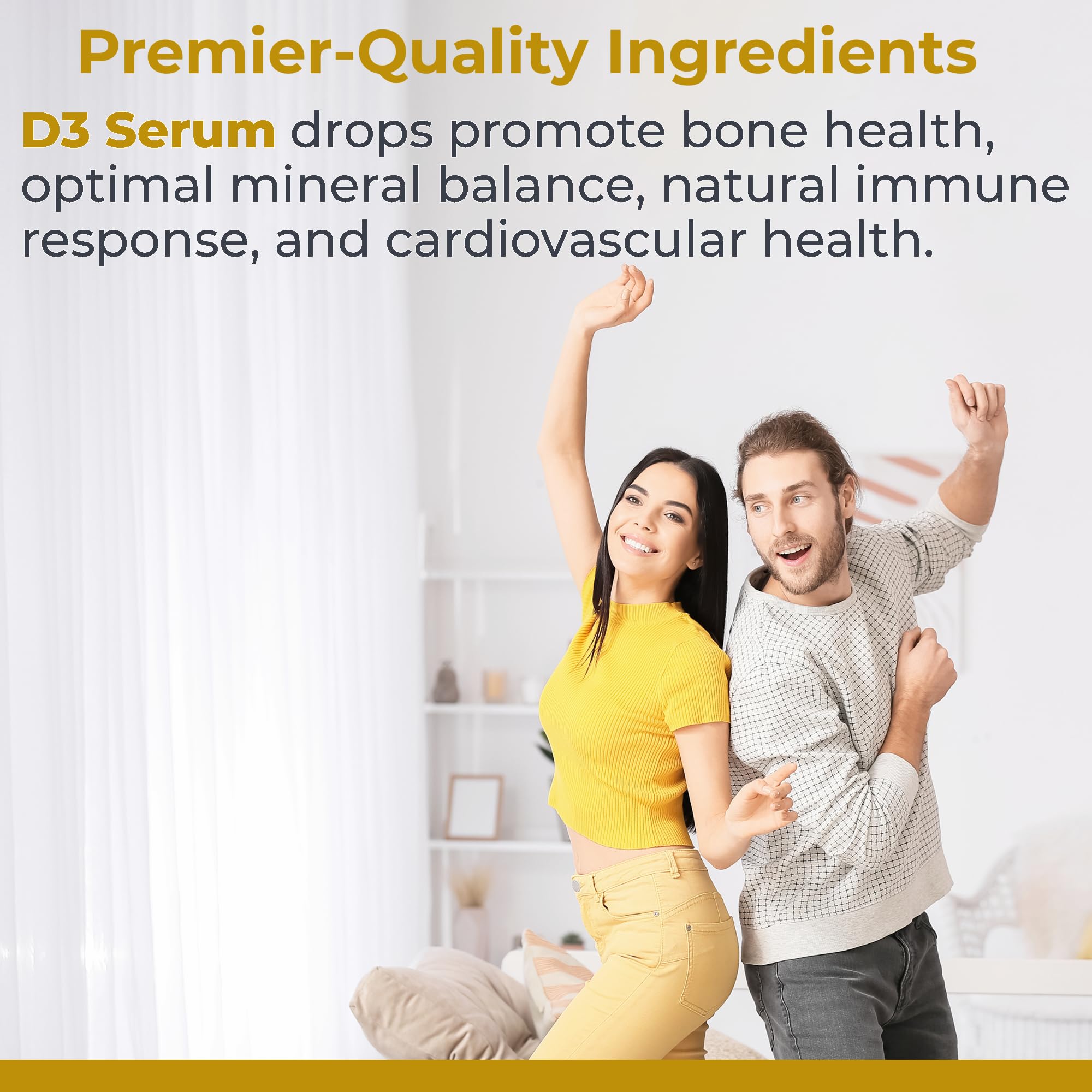 Premier Research Labs Vitamin D3 Serum - Liquid Vitamin D Oil Drops for Adults, Liquid Vitamin D3 5000 IU, Sublingual Vit D3 Liquid - 0.43 fl oz Premier Research LabsAu supplements