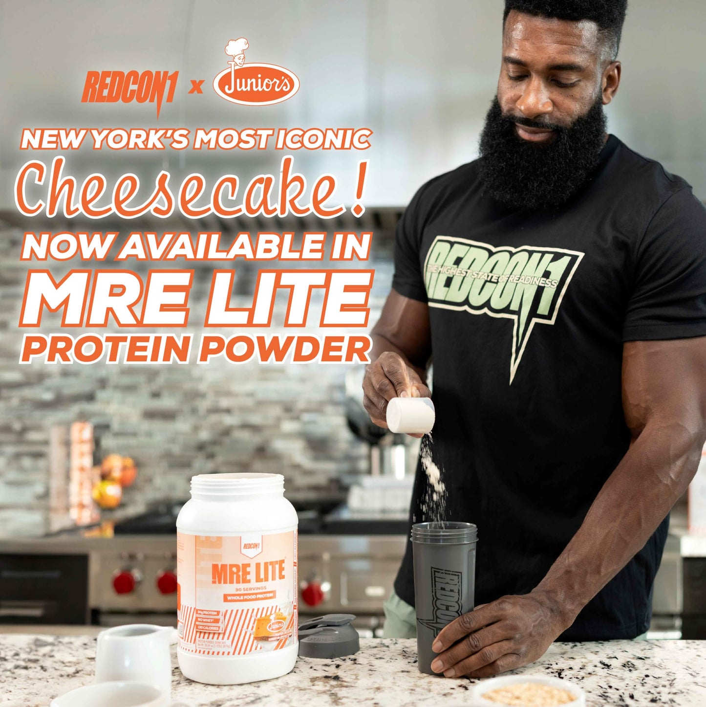 REDCON1 MRE Lite Whole Food Protein Powder, Juniors, Pumpkin Cheesecake - Low Carb REDCON1US supplements