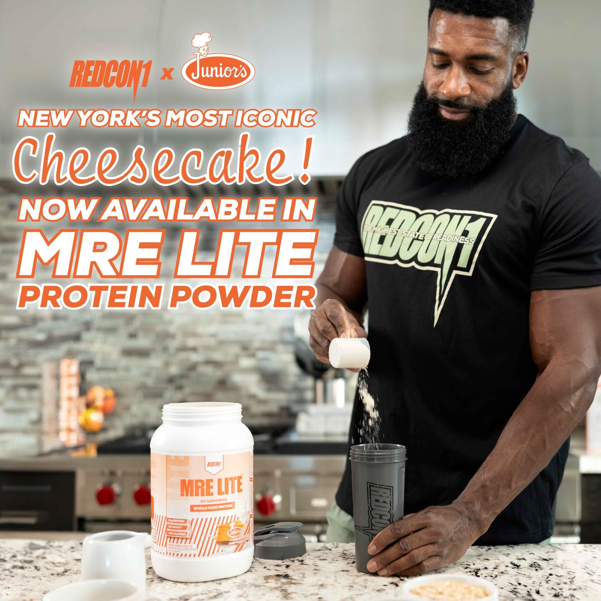 REDCON1 MRE Lite Whole Food Protein Powder, Juniors, Pumpkin Cheesecake - Low Carb REDCON1US supplements