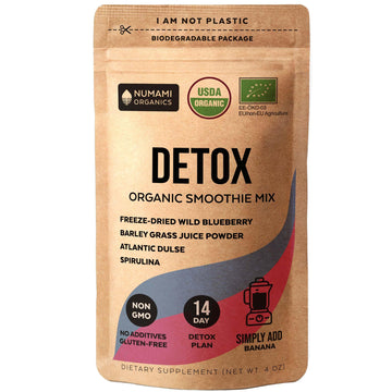 Numami Organic Detox Blueberry Smoothie Powder with Healthy Spirulina, Atlantic Dulse NumamiAu supplements