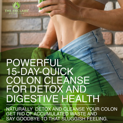 Colon Cleanse Fast-Acting Colon Cleanser Detox. Healthy Bowel Movement THE ENCLARE NUTRITIONUS supplements