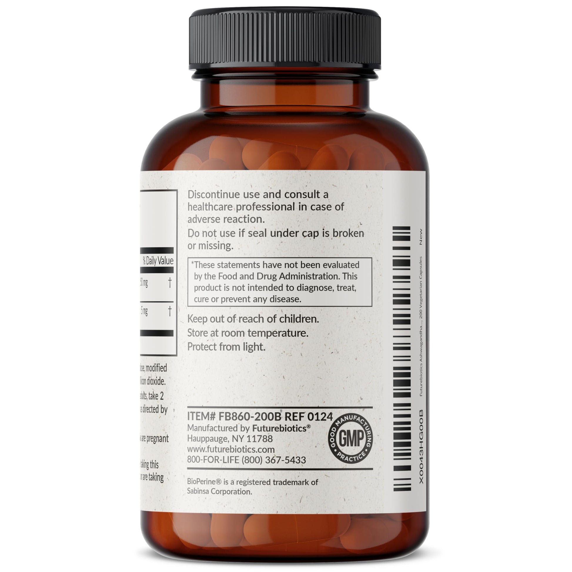 Futurebiotics Ashwagandha Extra Strength Stress & Mood Support with BioPerine FuturebioticsAu supplements