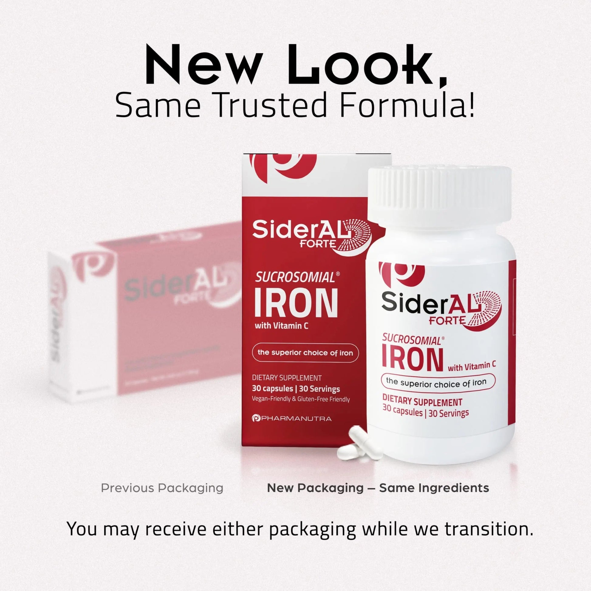 SiderAL Forte Iron Supplement Clinically Proven to Increase Levels Without Side Effects | Sucrosomial High Absorption Gentle Iron Pills for Women and Men | PHARMANUTRAAu supplements