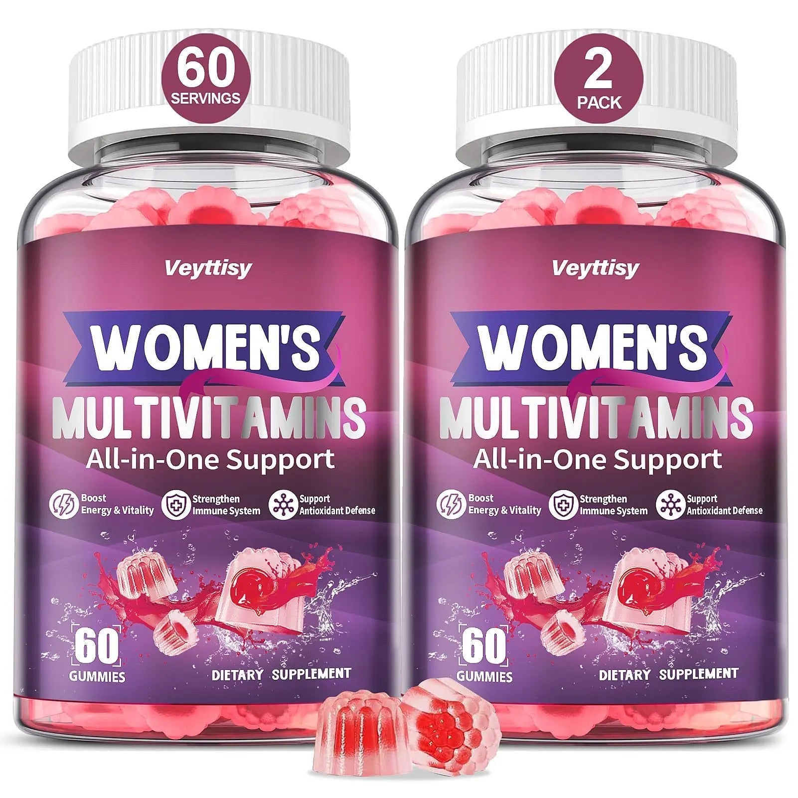 Veyttisy Methylated Multivitamin Gummy for Women - Womens Multivitamin Gummies with Vitamins A C D E, Methylated Folate, Biotin, B Complex VeyttisyAu supplements