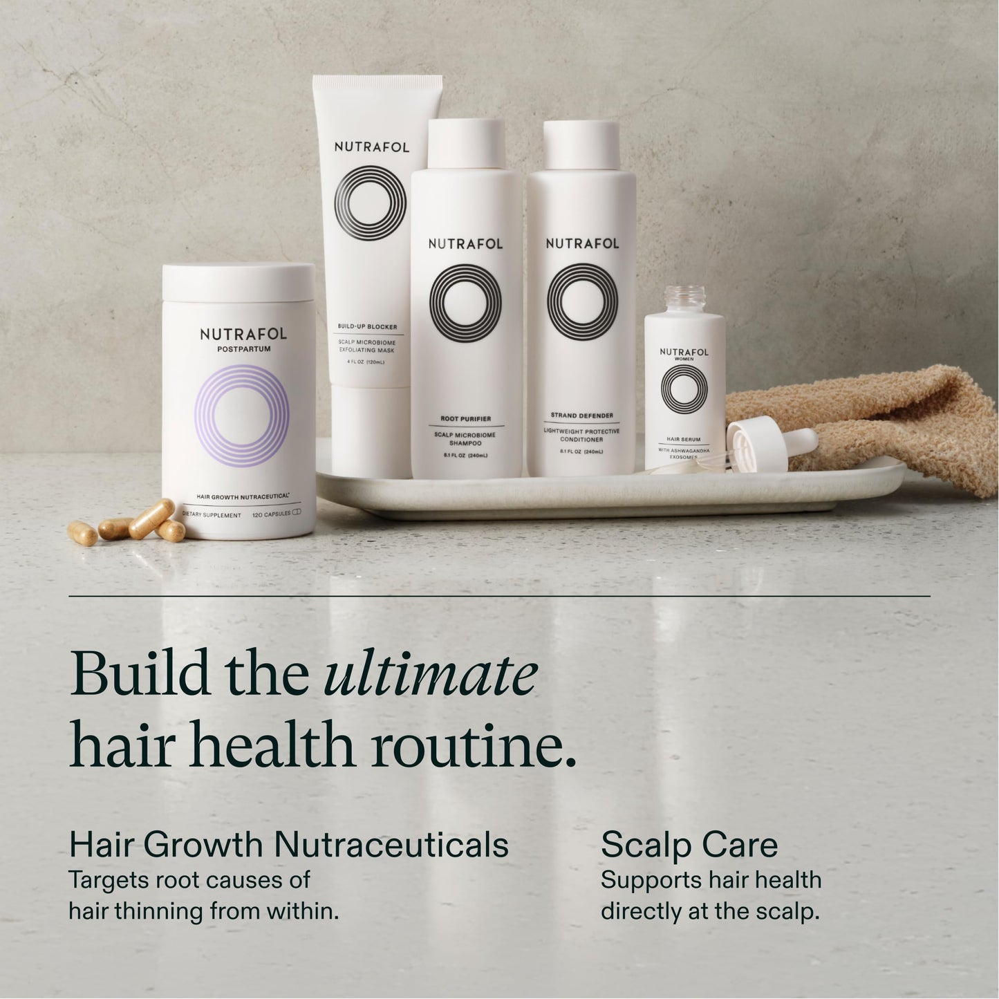 Nutrafol Postpartum Hair Growth Supplements, Clinically Tested for Visibly Thicker Hair and Less Shedding, Breastfeeding-friendly - 1 Month Supply NutrafolUS supplements