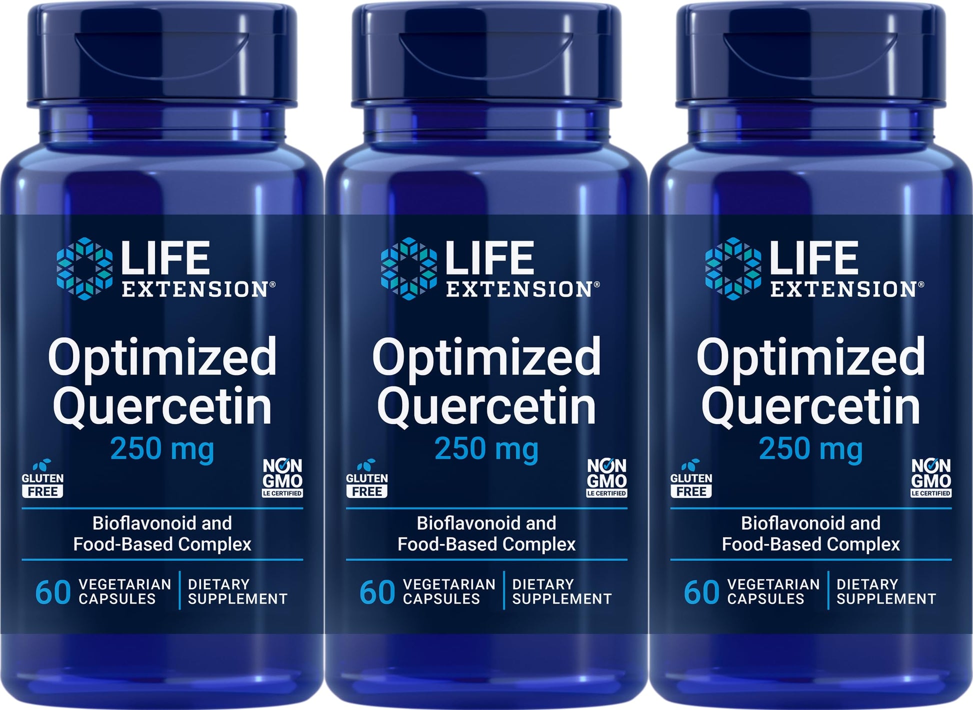 Life Extension Optimized Quercetin Capsules, 60 Vegetarian Capsules (Pack of 3) Life ExtensionAu supplements