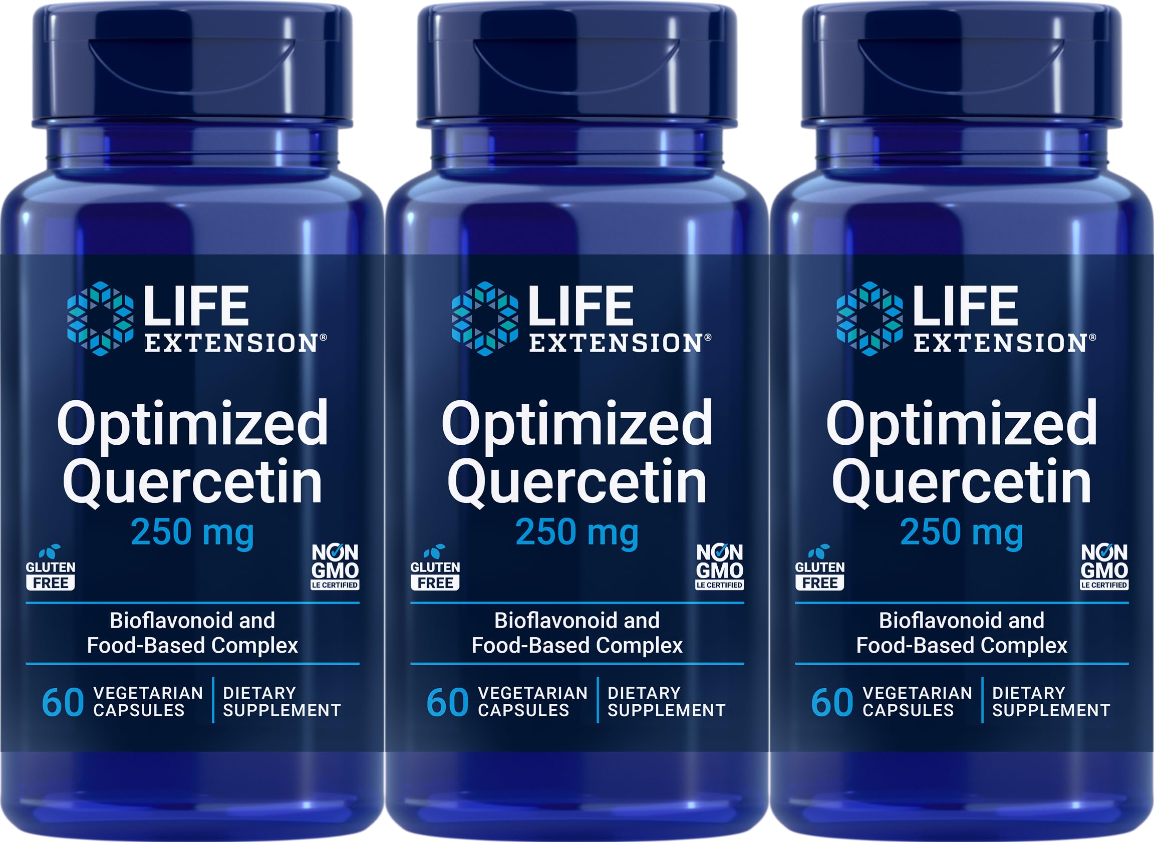 Life Extension Optimized Quercetin Capsules, 60 Vegetarian Capsules (Pack of 3) Life ExtensionAu supplements