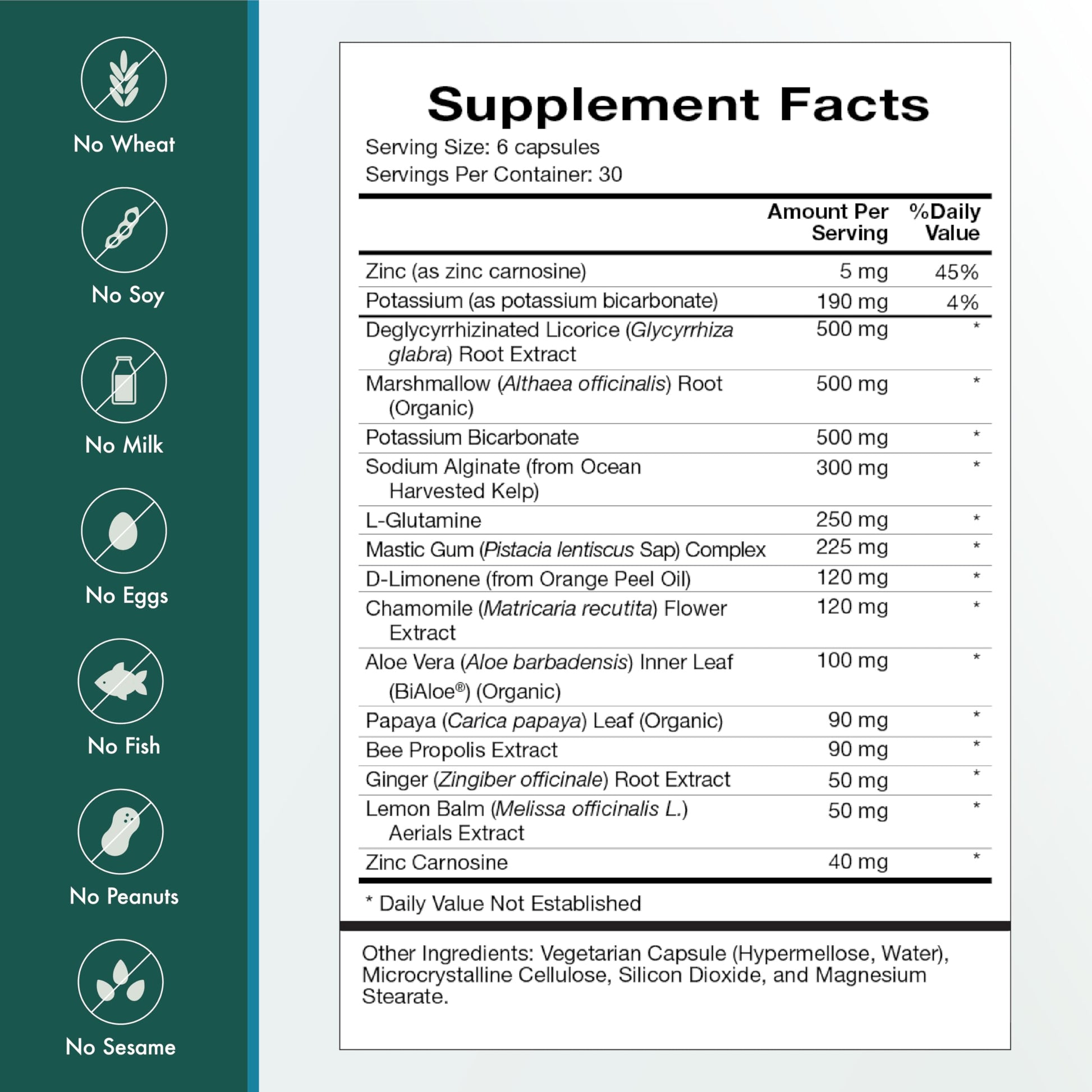 Natura Health Products Digest Mend Supplement - Encourages Healthy gastric microboime* - Featuring Deglycyrrhizinated Licorice (DGL), Aloe Vera, Marshmallow, Mastic Gum, & Chamomile (180 Capsules) Natura Health ProductsAu supplements