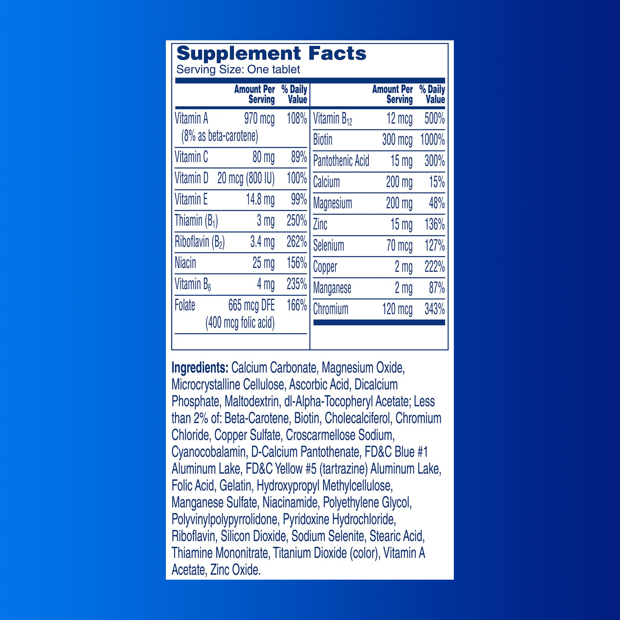 One A Day Men’s Pro Edge Multivitamin, Supplement with Vitamin A,C,D, E and Zinc for Immune Health Support and Magnesium for Healthy Muscle Function, 50 Count ONE A DAYAu supplements