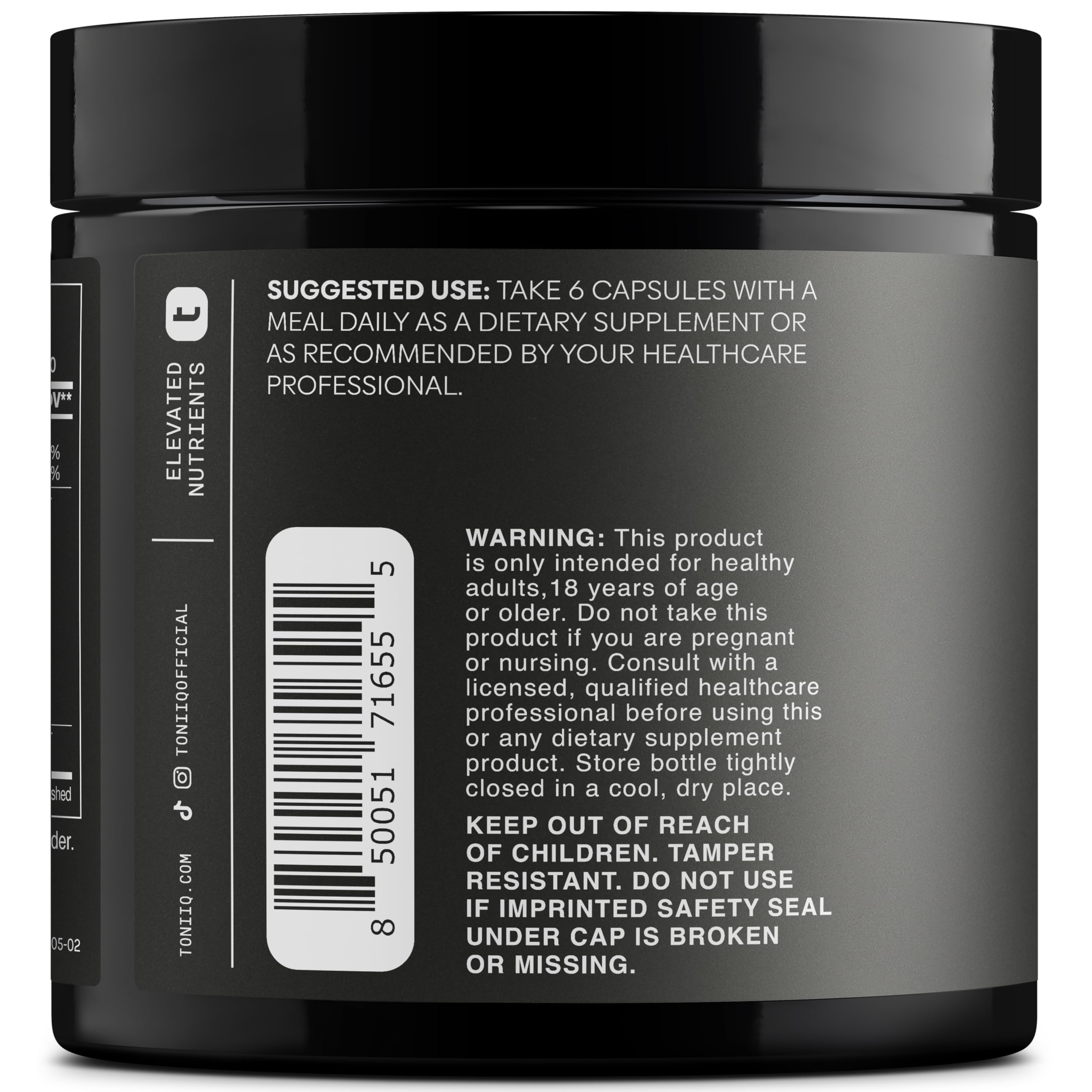 HGH Supplements for Men & Women (240 Count) 3,550mg+ Support Muscle Growth & Healthy Levels of Human Growth Hormone for Men, with High-Purity Arginine, Ornithine, Lysine, Tribulus, and Ashwagandha TQ ToniiqAu supplements