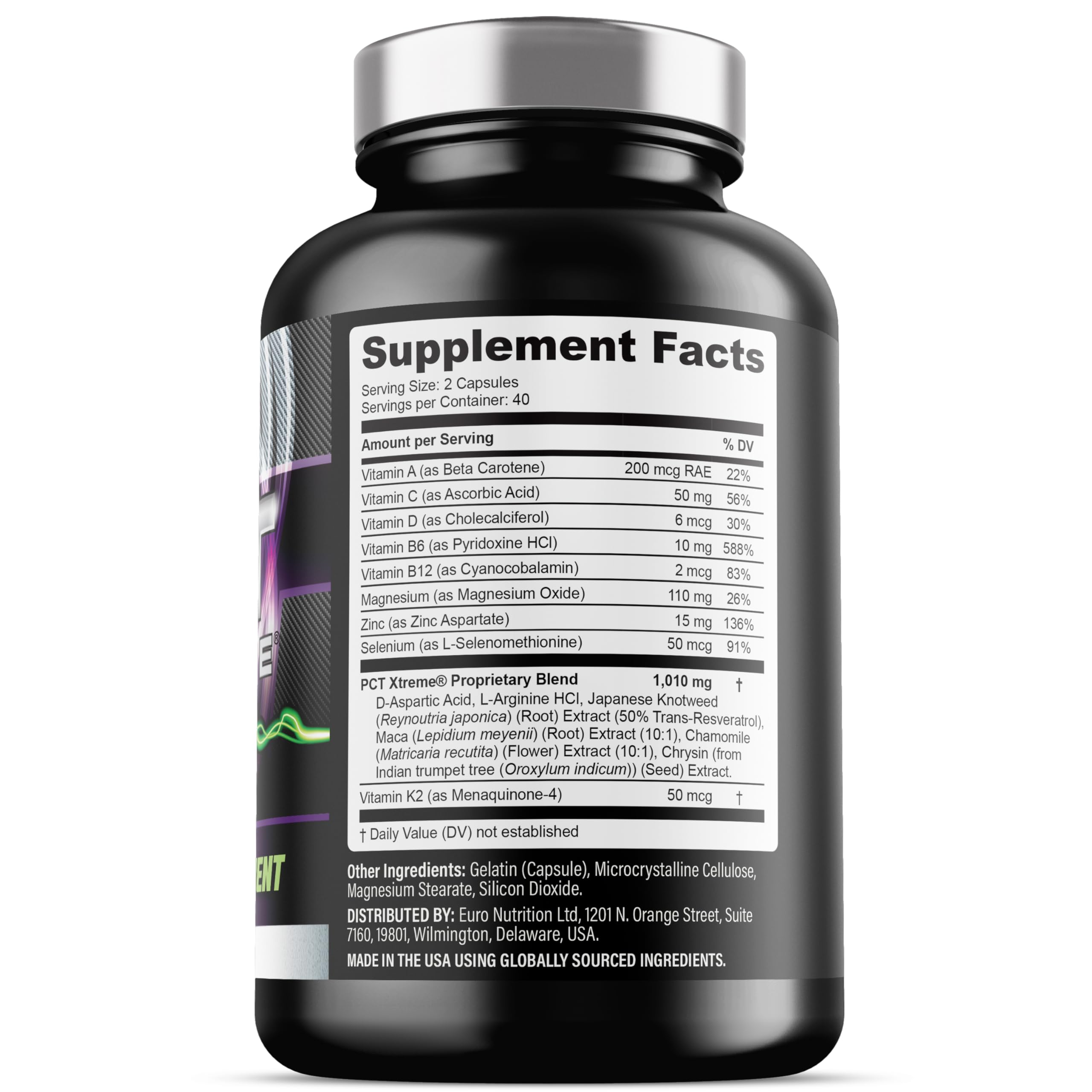 Iron Labs Nutrition PCT Xtreme - PCT Supplement for Men - 30 Day Course - Post Cycle Support Booster (80 Capsules) Iron Labs NutritionAu supplements