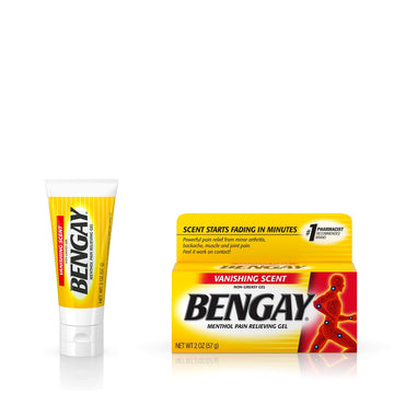 Vanishing Scent Bengay Relief Gel, Non-Greasy Topical Reliever with Cooling Menthol, 2 oz BengayAu supplements