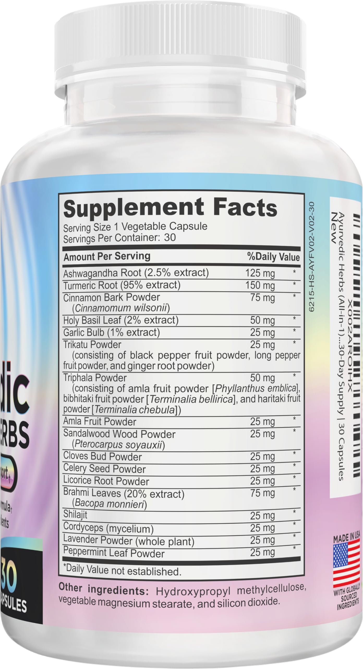 Ayurvedic Herbs 17-in-1 Supplement | Mind & Body Balance | Ayurveda Health Support Blend | Ayurvedic Supplements | 1-Month Supply | 30 Capsules Elevate Recovery SupplementsAu supplements