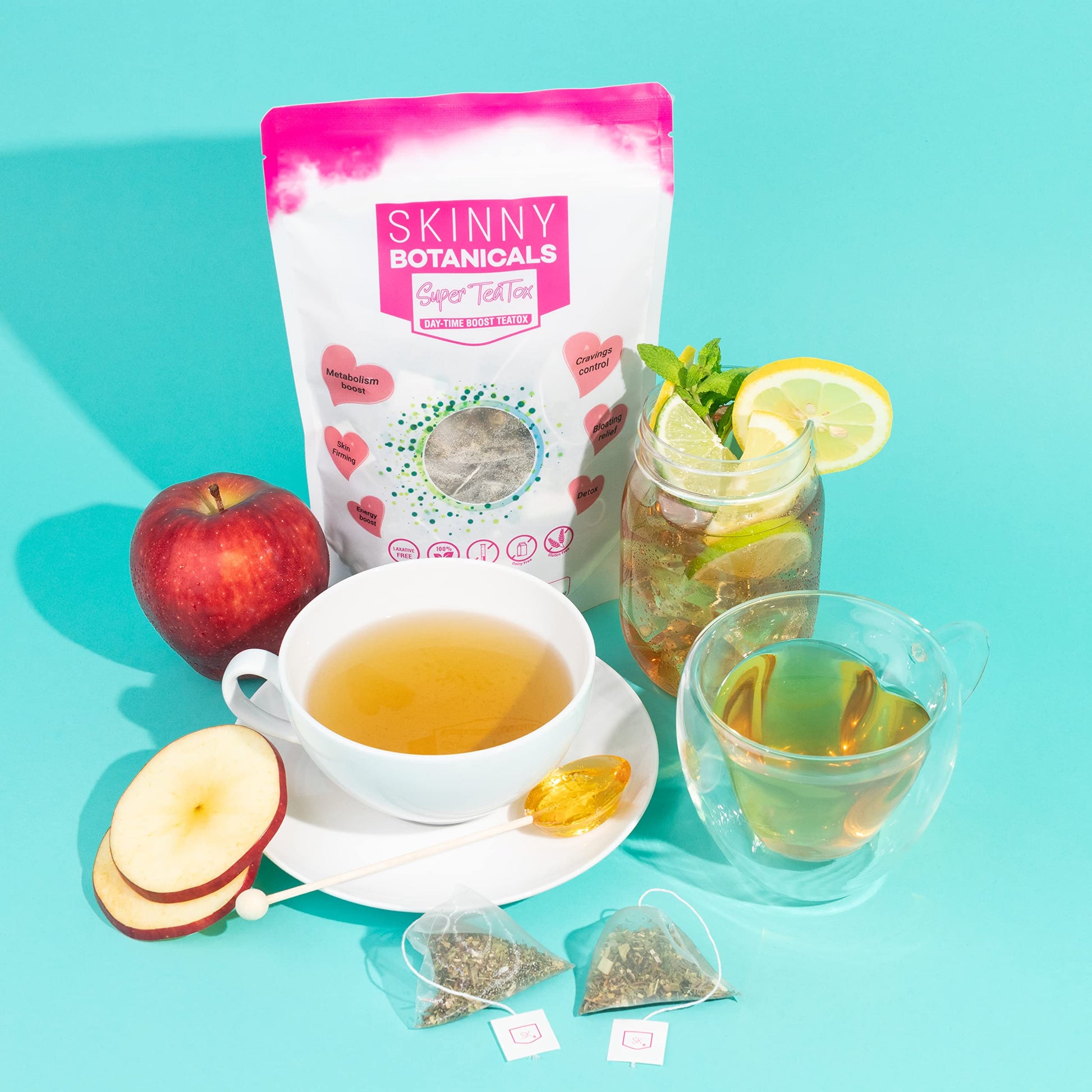 Skinny Botanicals Daytime Detox Tea for Body Cleanse All Natural - Laxative-Free, Supports Skinny BotanicalsUS supplements