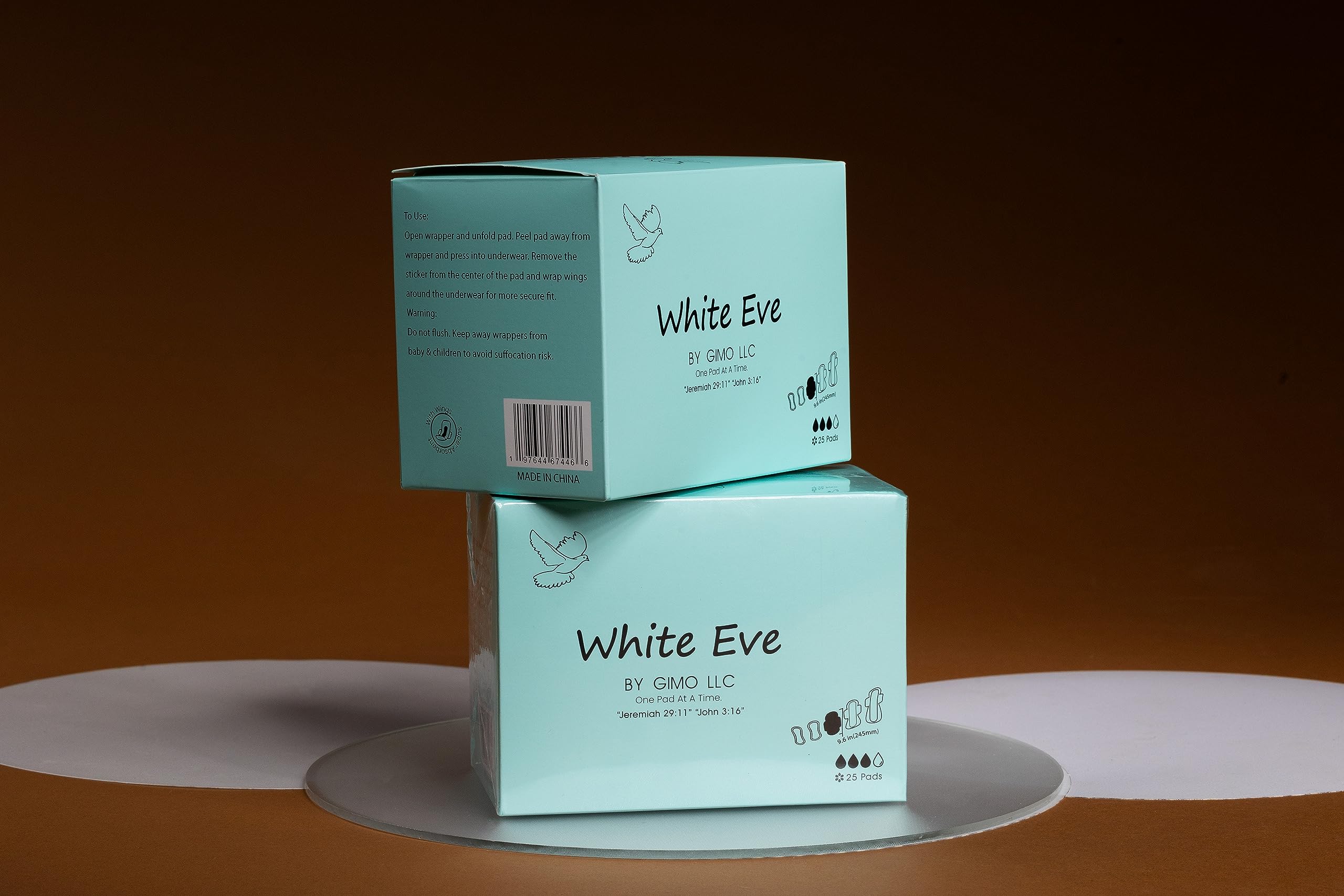 WHITE EVE Sanitary Pad Ultra Thin Sanitary Pads for Women with Fast Absorption and Leak Guard WHITE EVEAu supplements